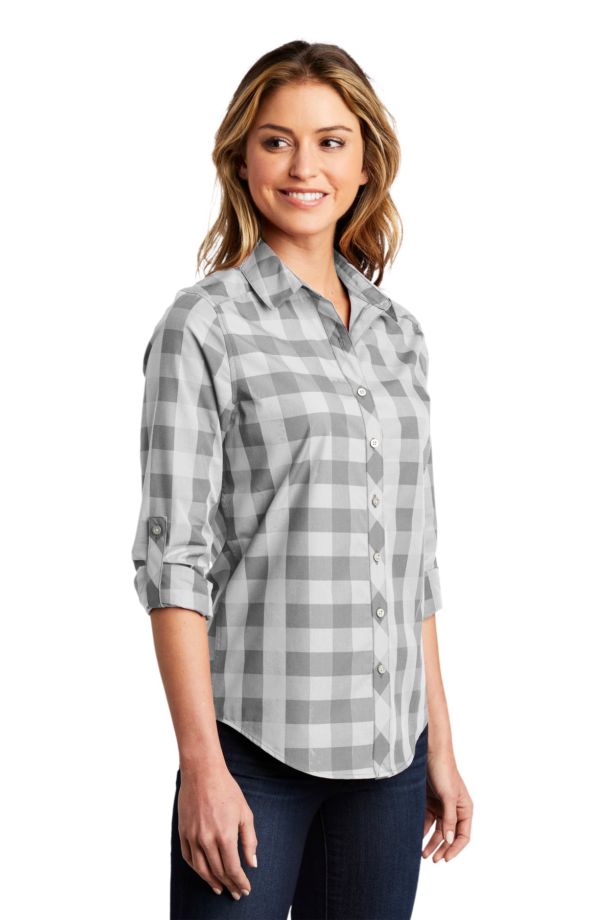 Port Authority Women's Everyday Plaid Shirt. LW670