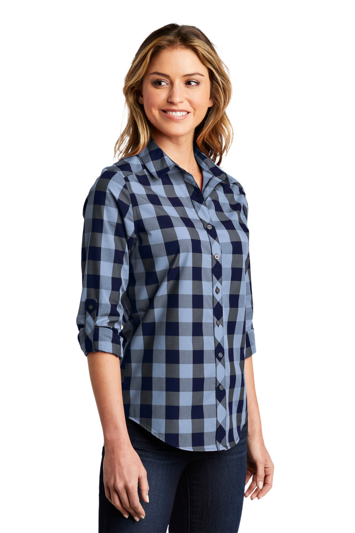Port Authority Women's Everyday Plaid Shirt. LW670