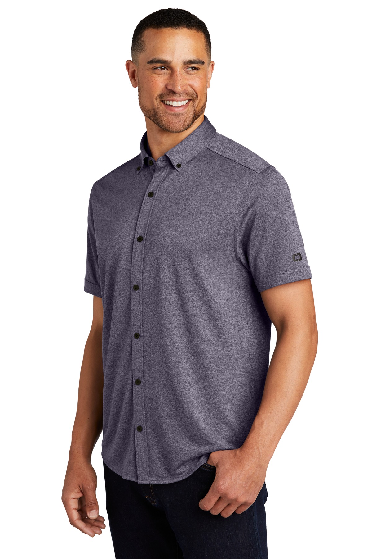 OGIO Gravitate Full-Button Polo. OG141