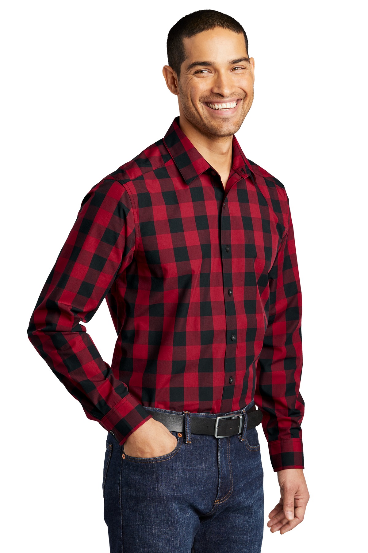 Port Authority Everyday Plaid Shirt. W670