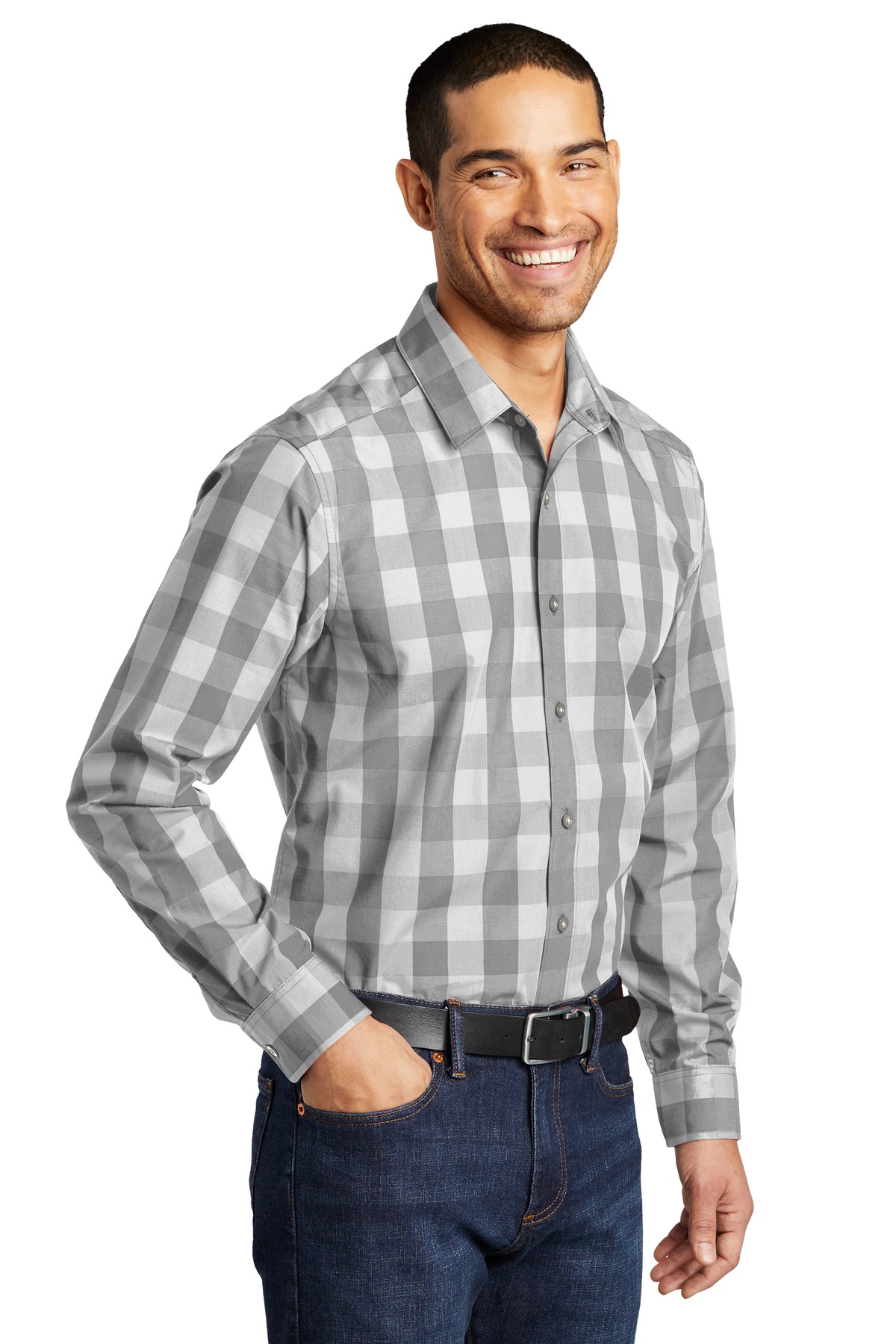Port Authority Everyday Plaid Shirt. W670