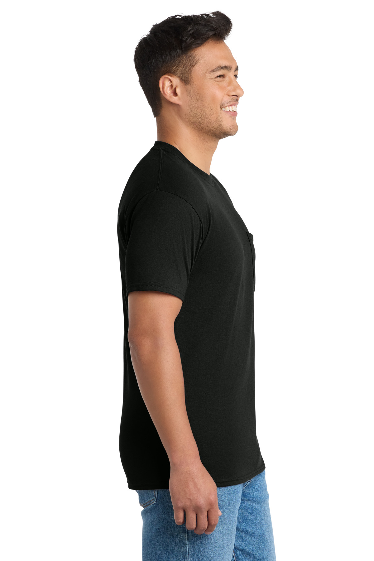 Port & Co Tall Core Blend Pocket Tee. PC55PT