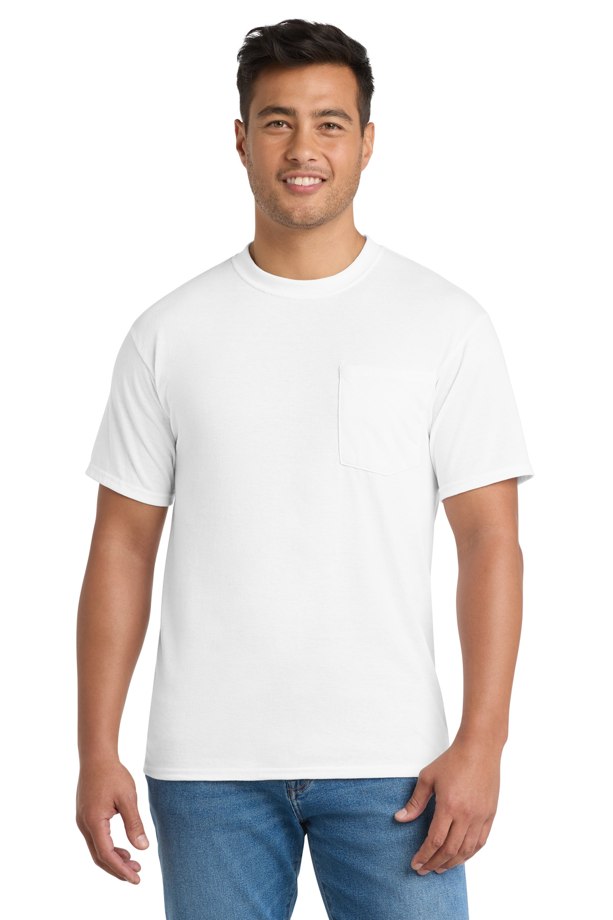 Port & Co Core Blend Pocket Tee-Port & Co