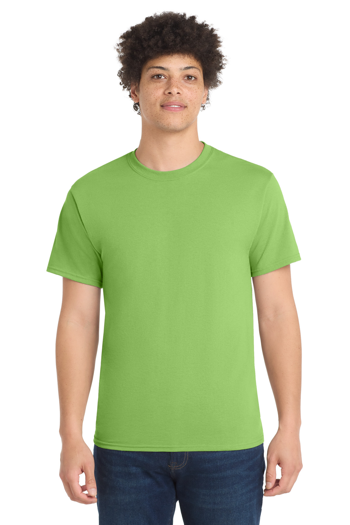 Port & Co PC55T swatch in Lime