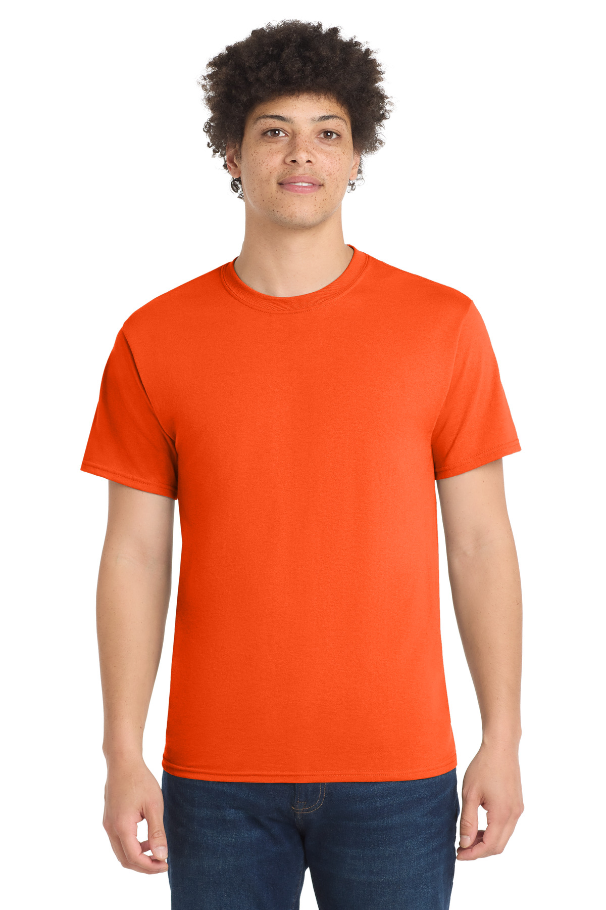 Port & Co ™ Core Blend Tee. PC55 - Safety Orange