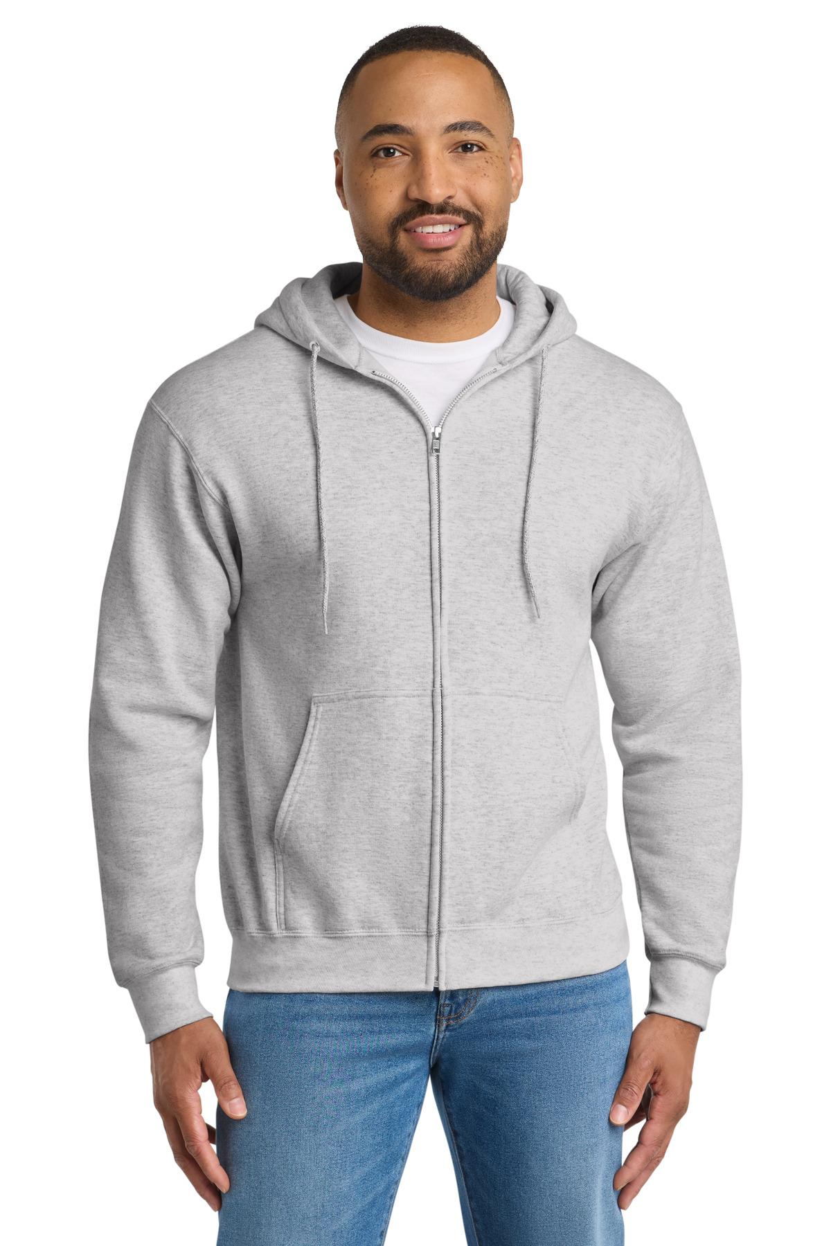 Port & Co Tall Essential Fleece Full-Zip Hooded Sweatshirt-Port &#38; Company