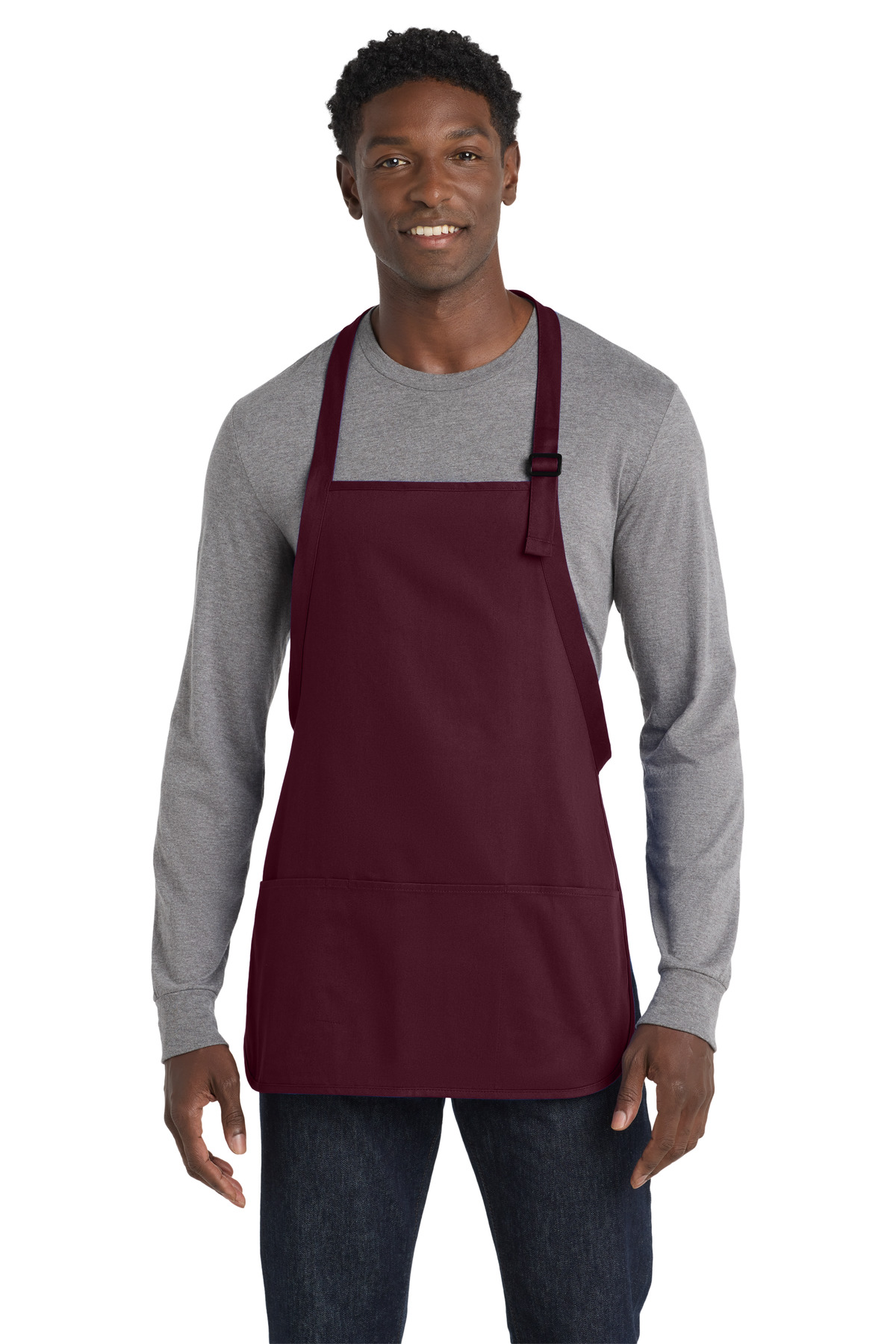Port Authority Medium-Length Apron with Pouch Pockets. A510 - Image 2