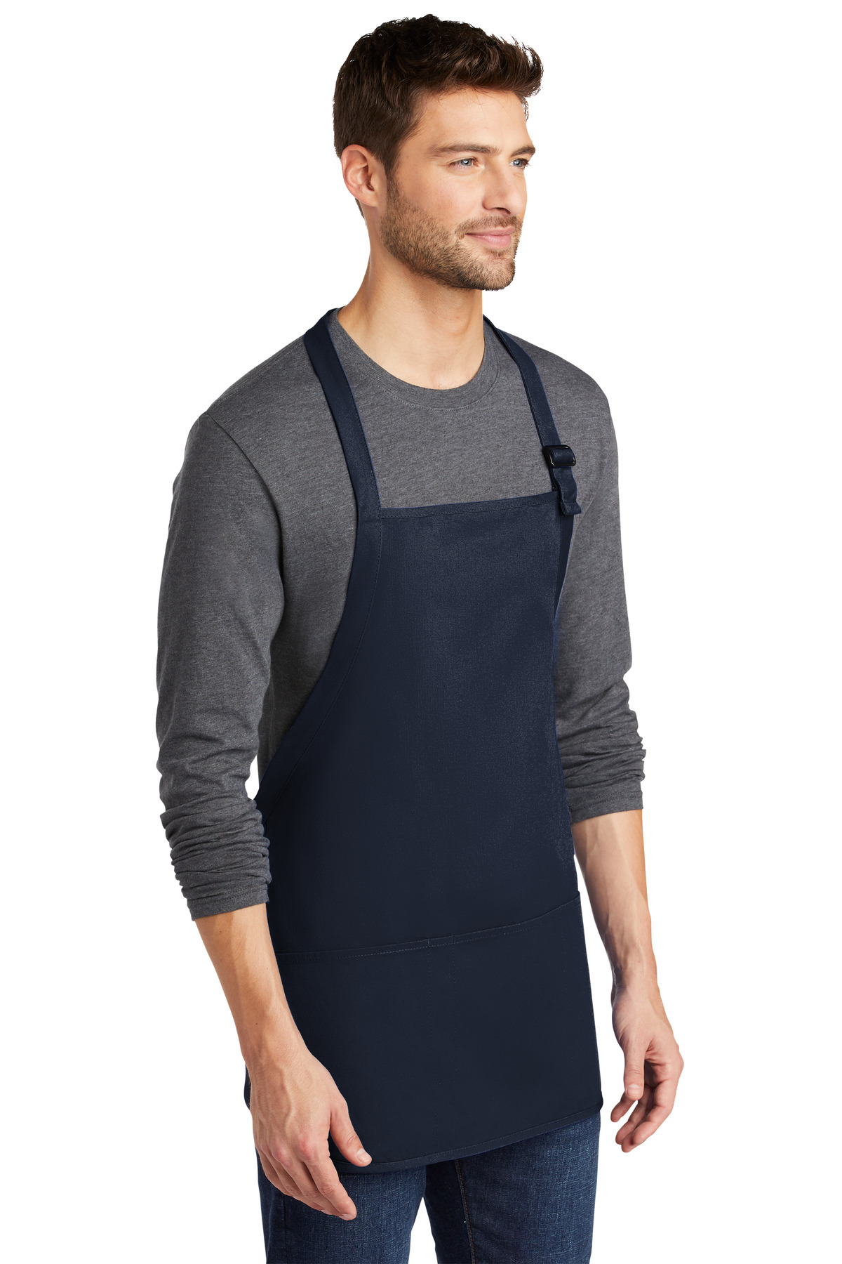 Port Authority Medium-Length Apron with Pouch Pockets. A510