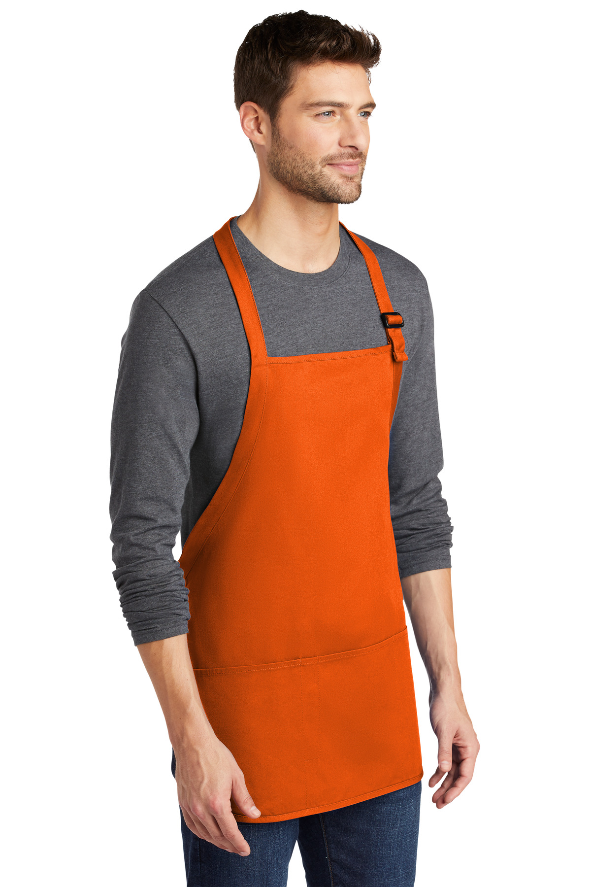 Port Authority Medium-Length Apron with Pouch Pockets. A510