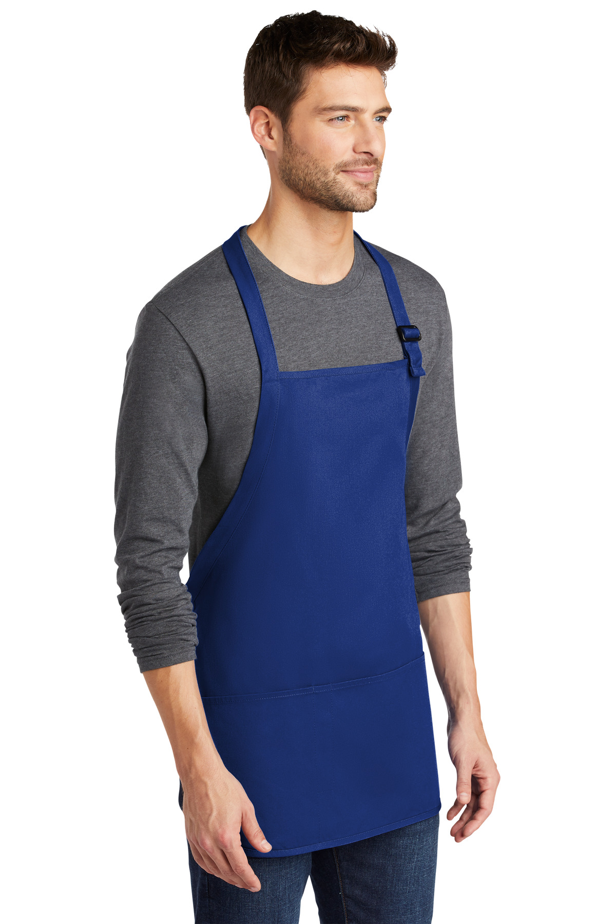 Port Authority Medium-Length Apron with Pouch Pockets. A510