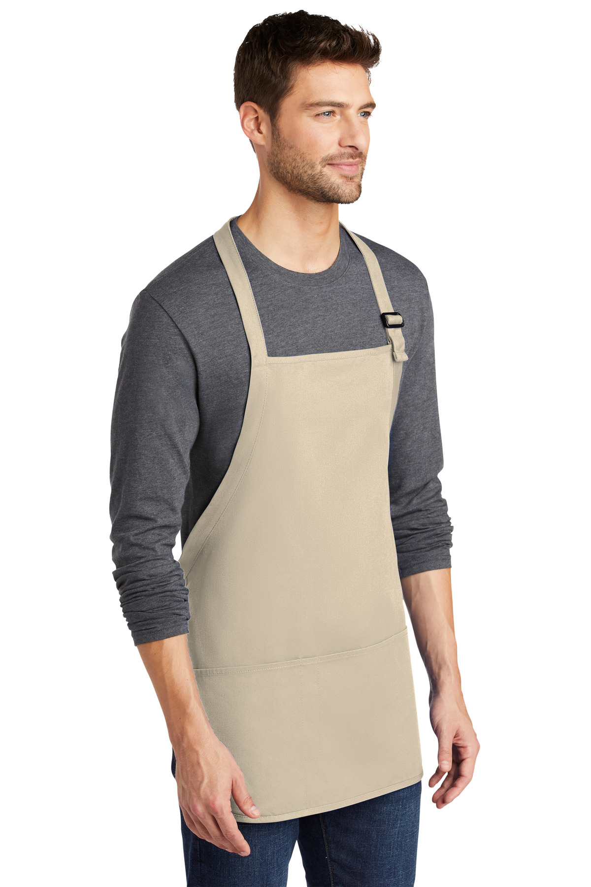 Port Authority Medium-Length Apron with Pouch Pockets. A510