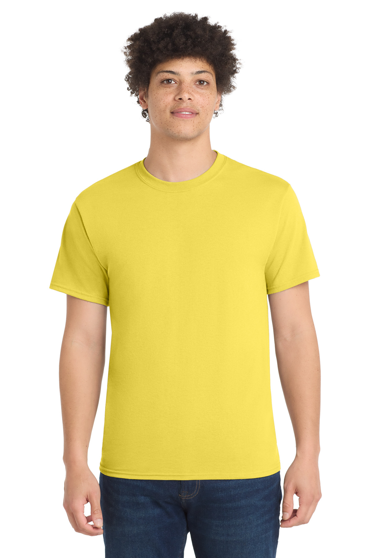 Port & Co PC55T swatch in Yellow