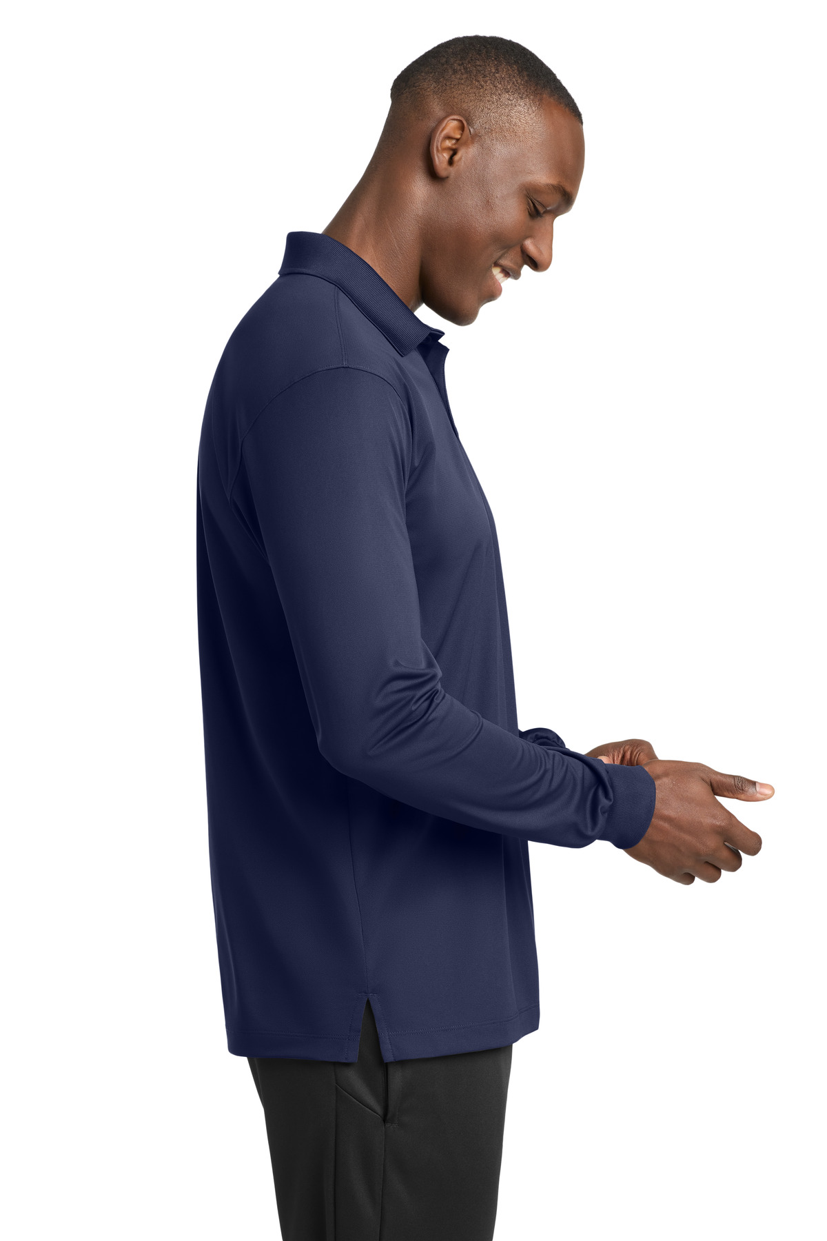 Sport-Tek Long Sleeve Micropique Sport-Wick Polo. ST657