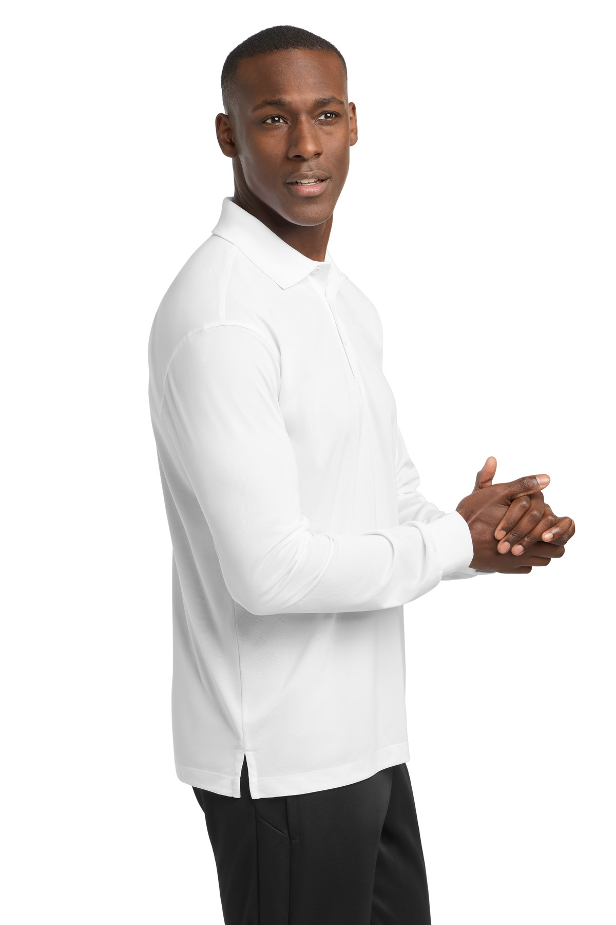 Sport-Tek Long Sleeve Micropique Sport-Wick Polo. ST657