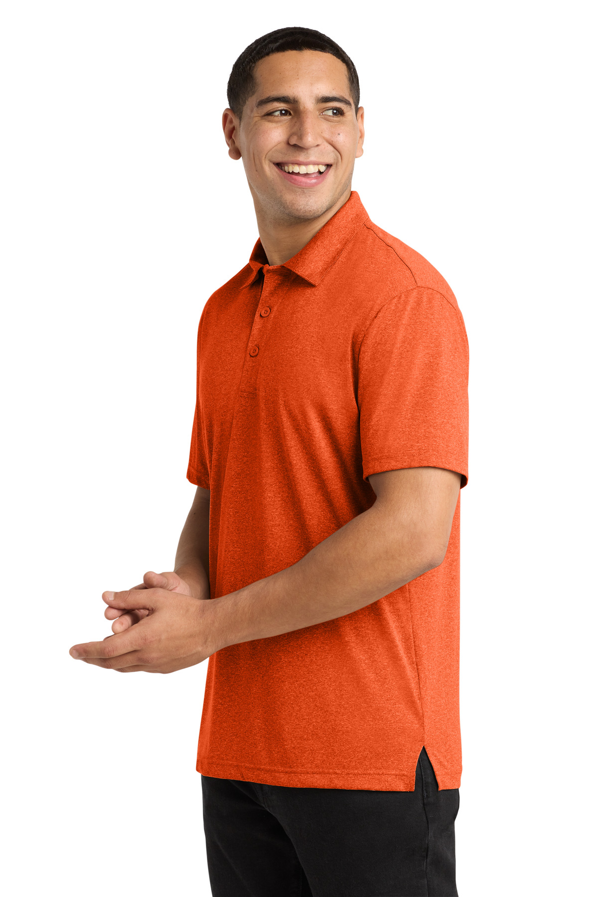 Sport-Tek Heather Contender Polo. ST660