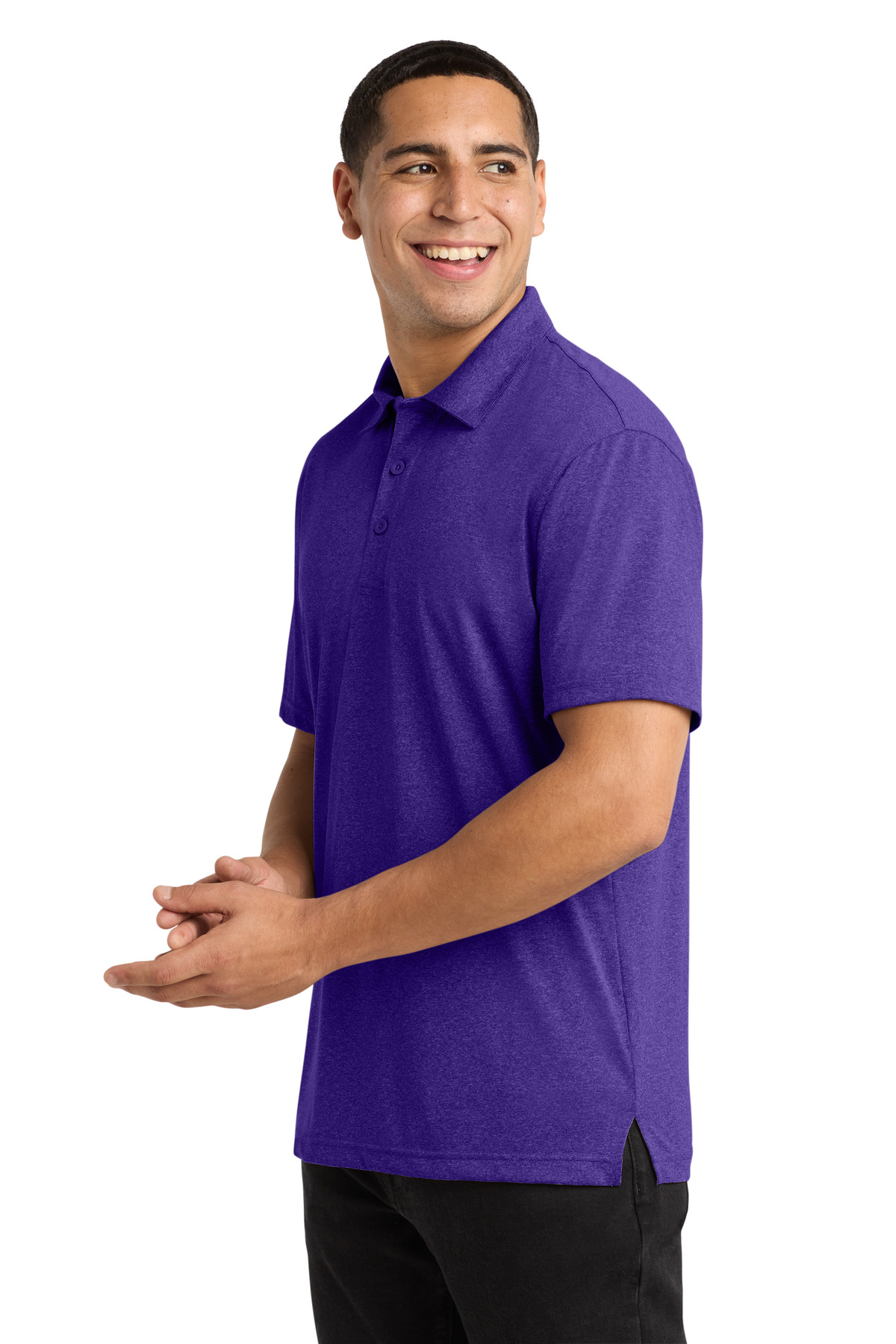 Sport-Tek Heather Contender Polo. ST660