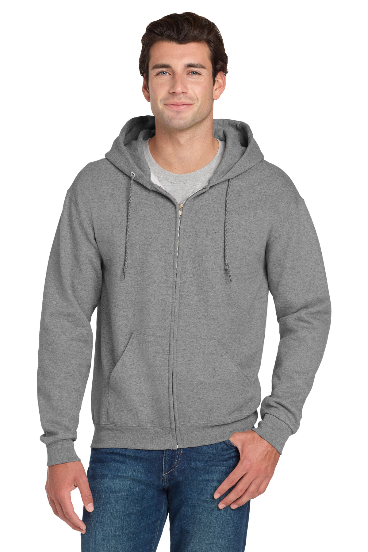 Jerzees Super Sweats NuBlend - Full-Zip Hooded Sweatshirt-Jerzees