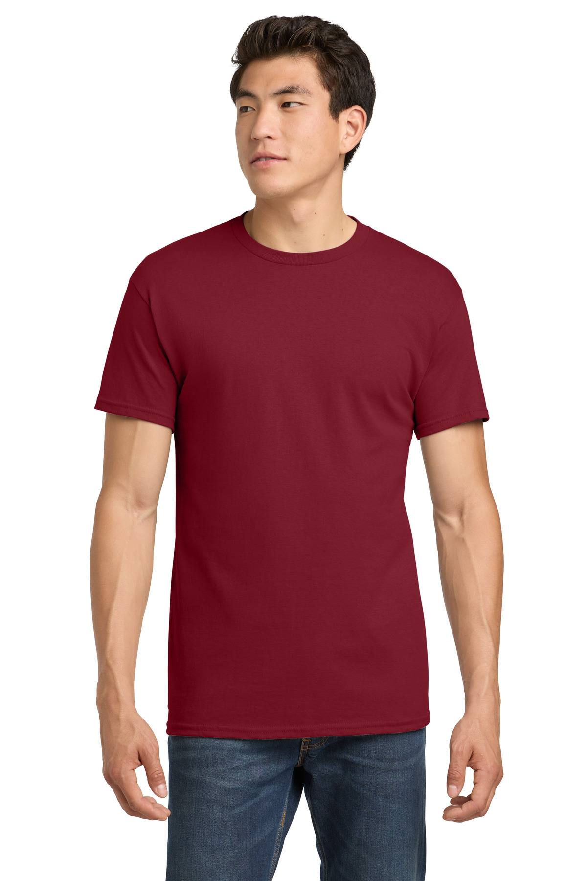Gildan ® - Heavy Cotton ™ 100% Cotton T-Shirt. 5000 - Cardinal Red