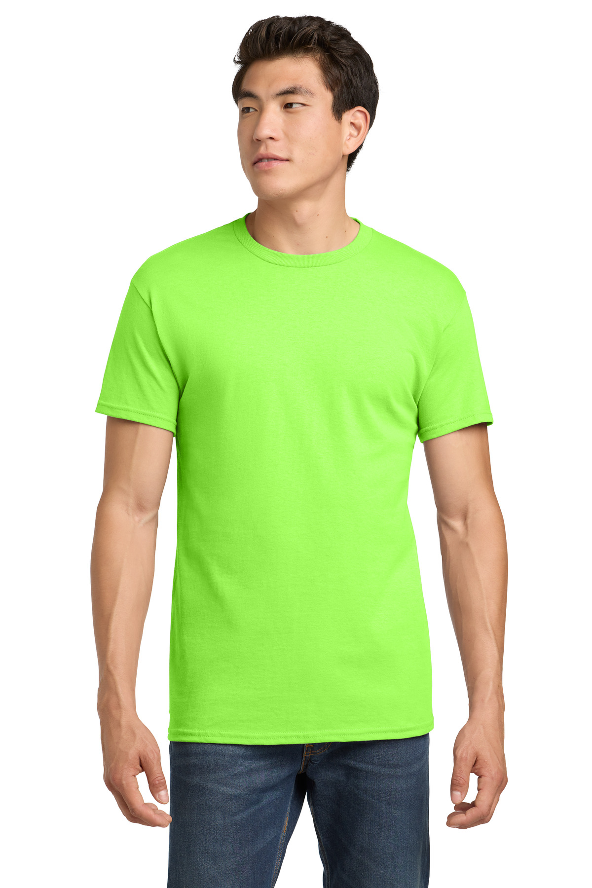 Gildan 5000 swatch in Neon Green