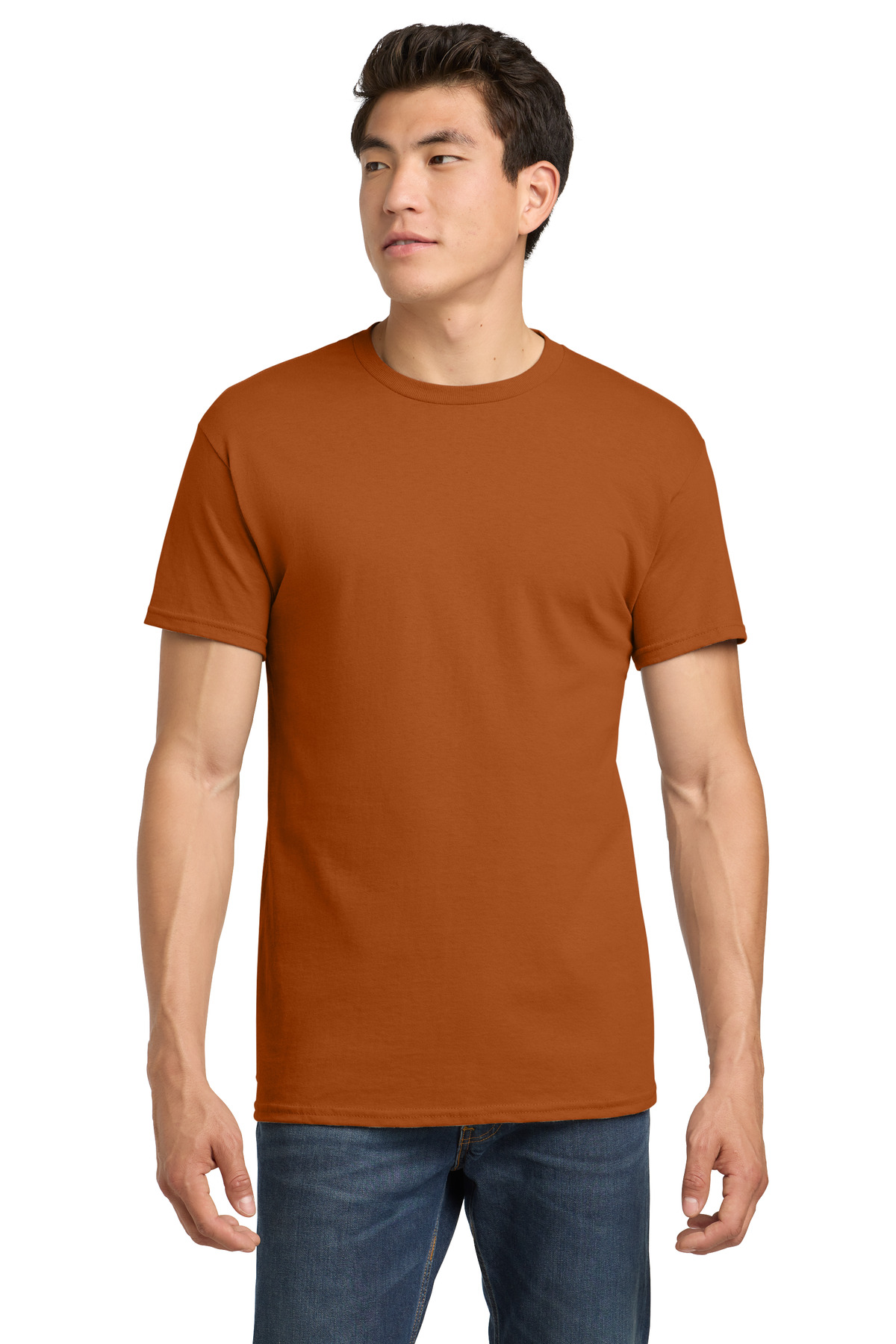 Gildan 5000 swatch in Texas Orange