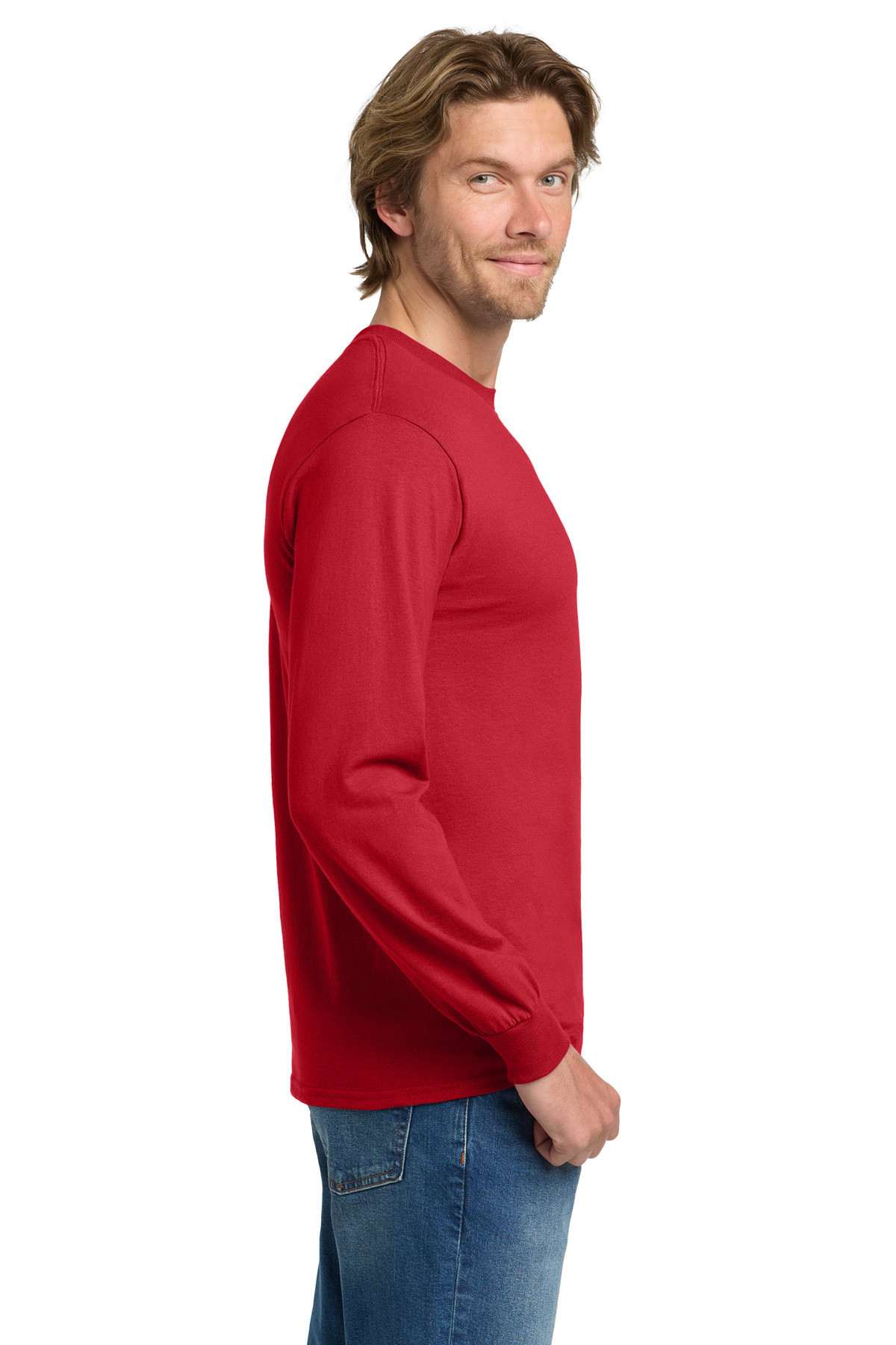 Gildan - Heavy Cotton 100% Cotton Long Sleeve T-Shirt. 5400