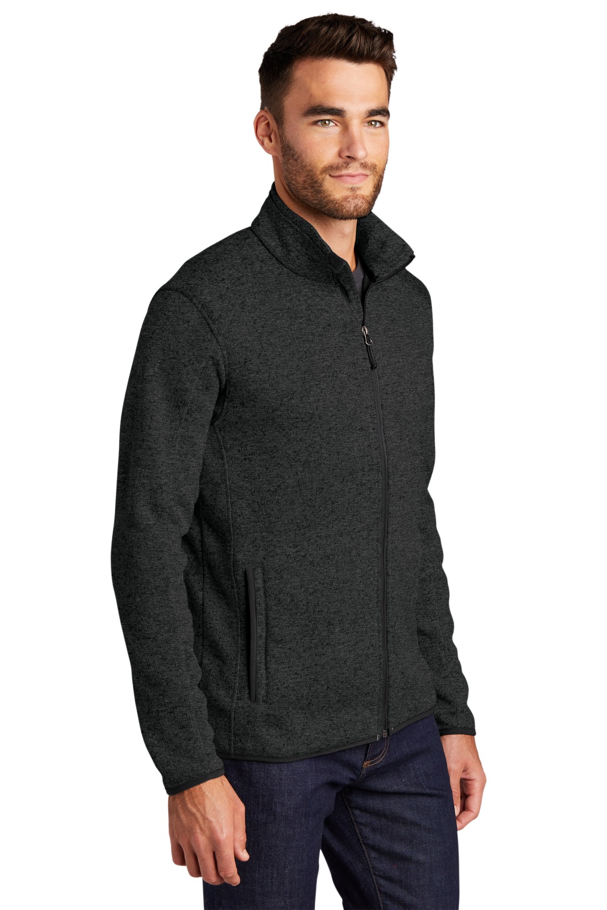 Port Authority Sweater Fleece Jacket. F232
