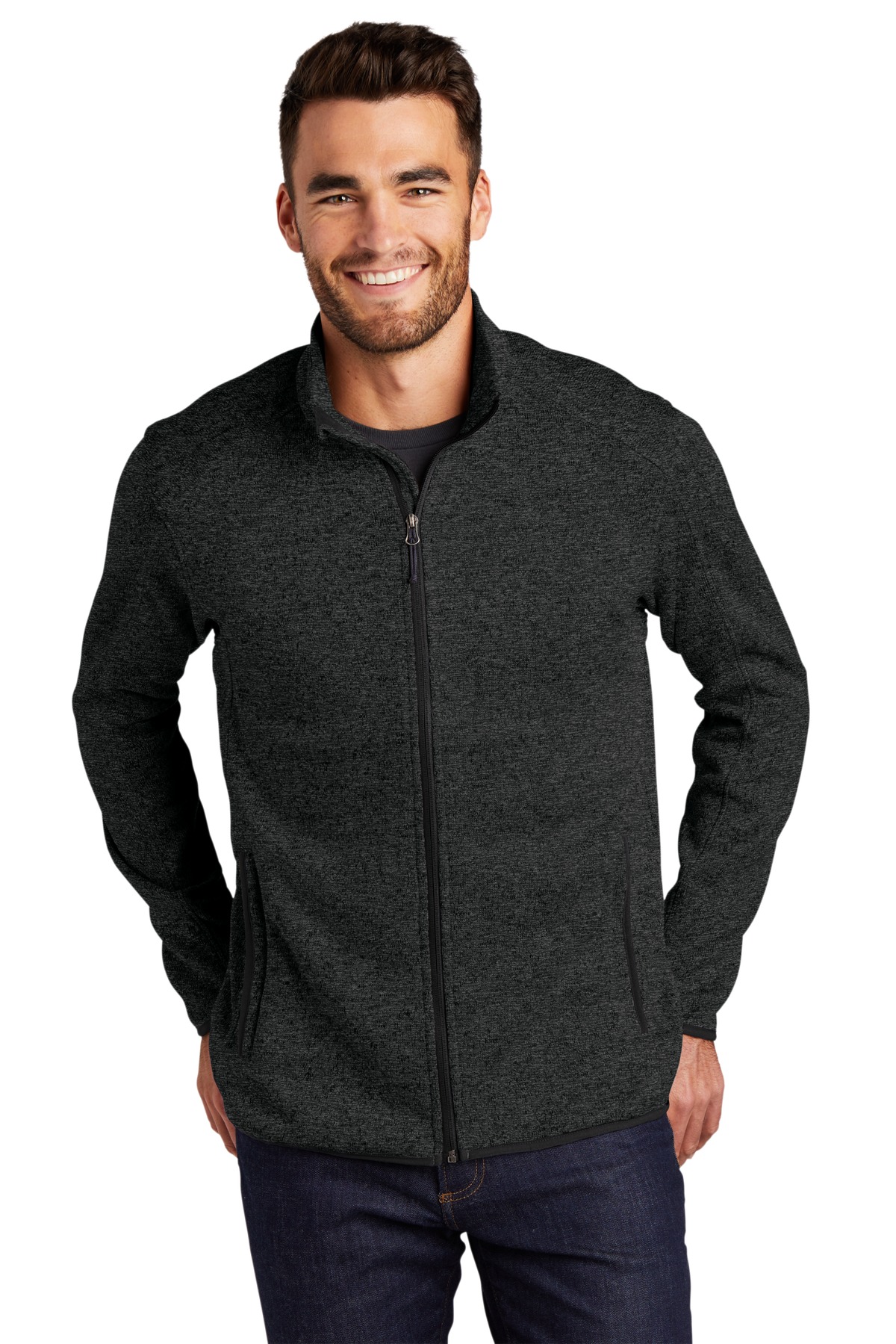 Port Authority Sweater Fleece Jacket-Port Authority