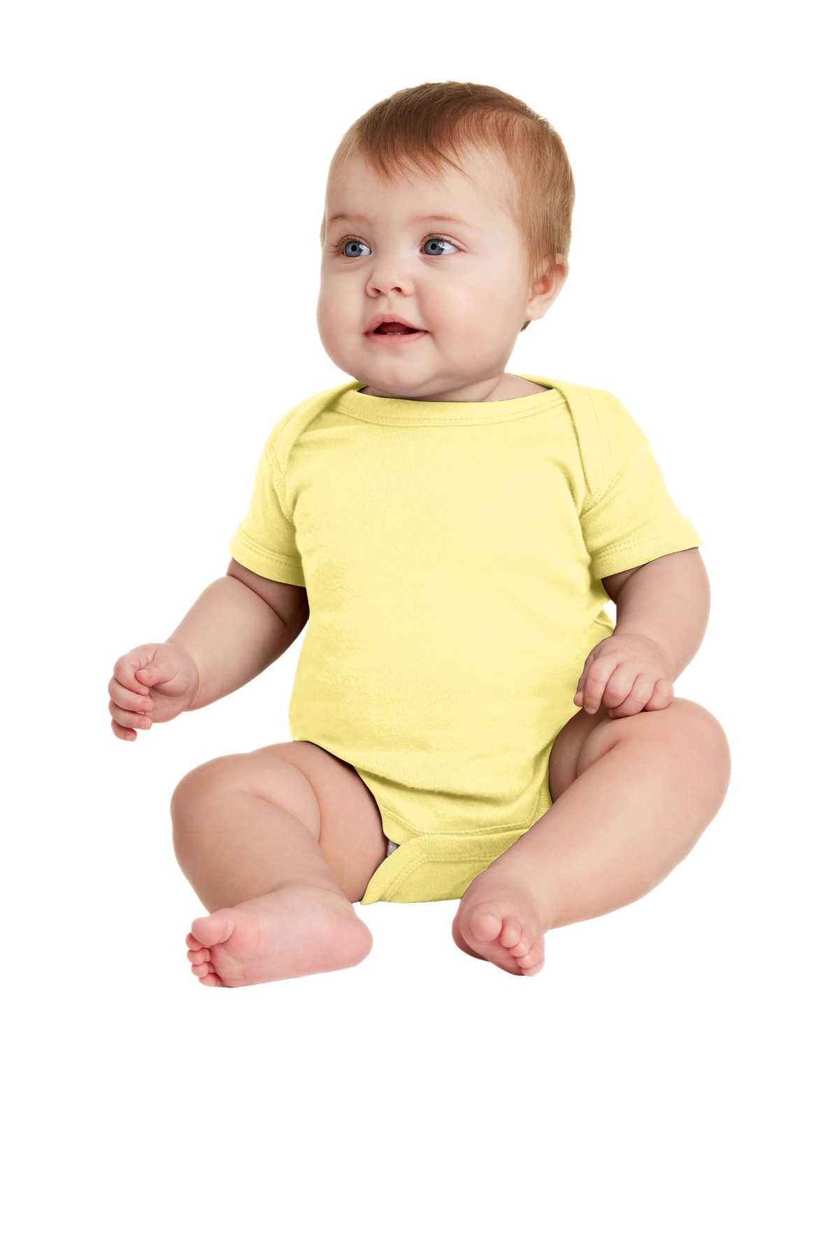 Rabbit Skins Ôäó  Infant Short Sleeve Baby Rib Bodysuit. RS4400