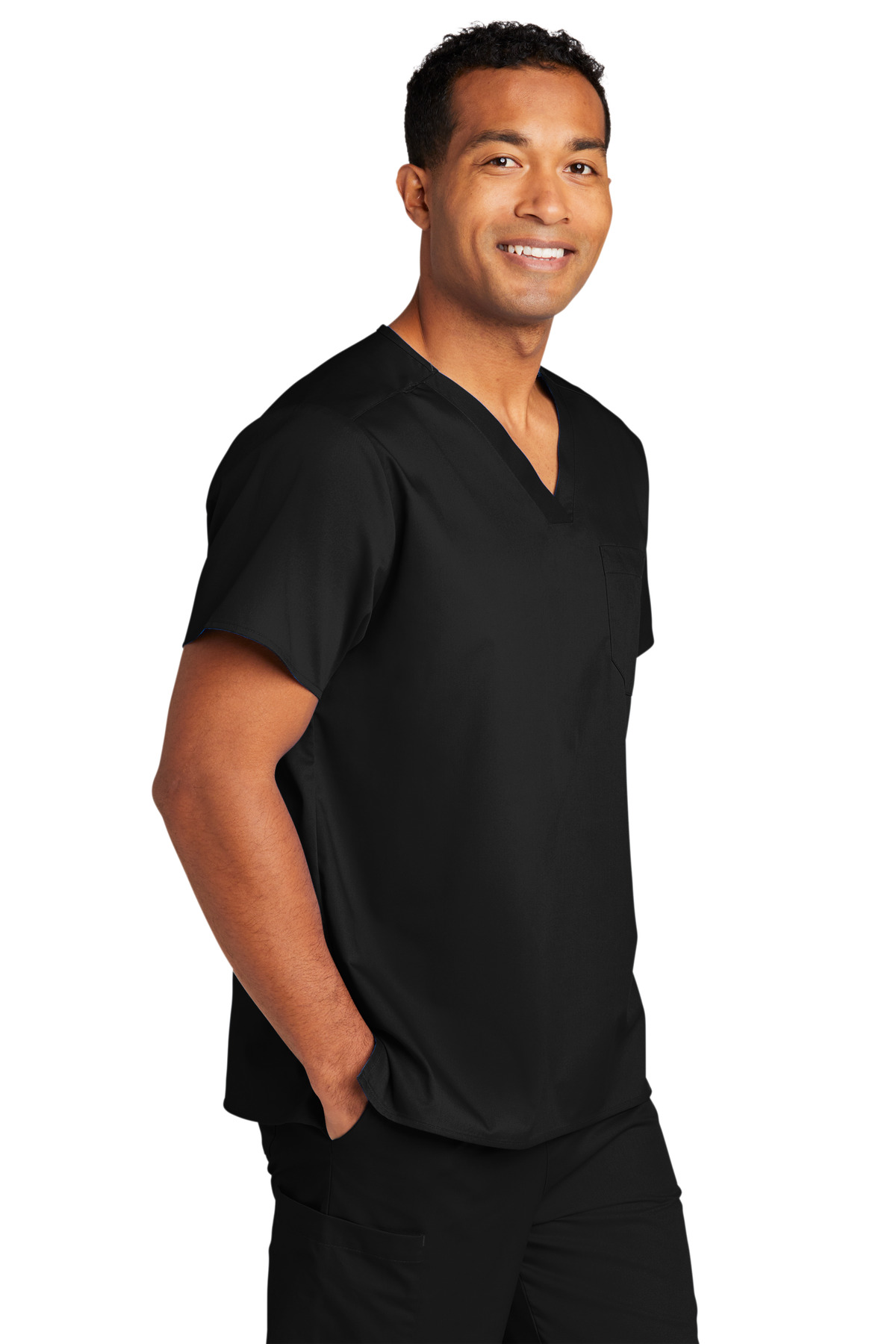Wink Unisex WorkFlex Chest Pocket V-Neck Top WW3160