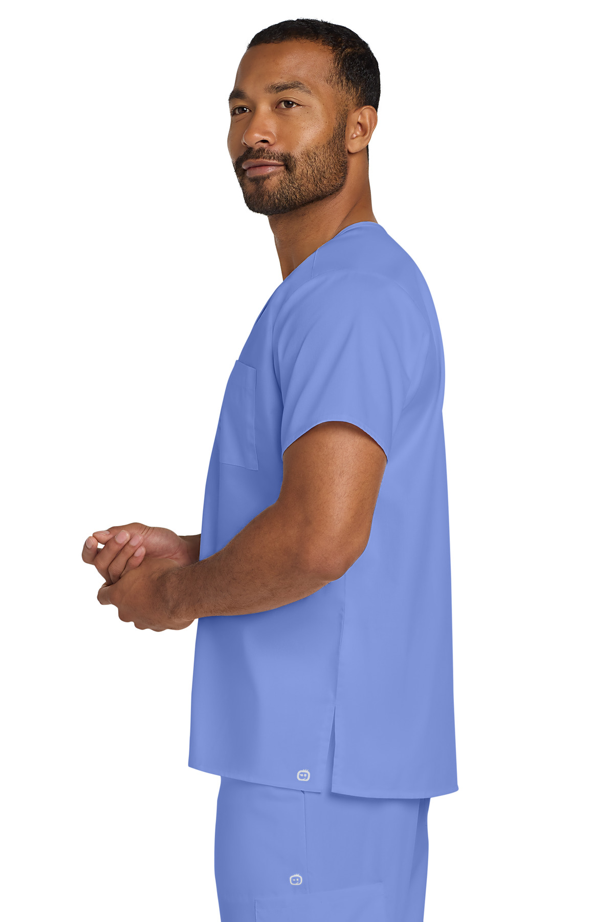 Wink Unisex WorkFlex Chest Pocket V-Neck Top