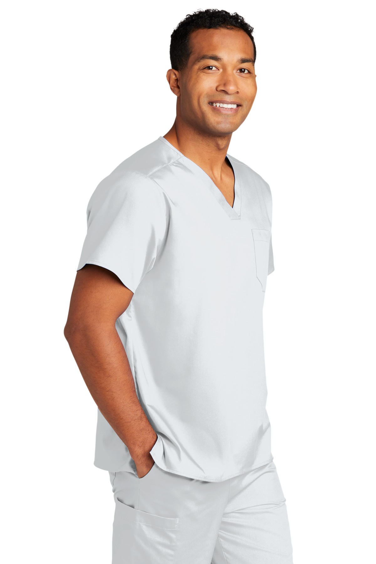 Wink Unisex WorkFlex Chest Pocket V-Neck Top WW3160