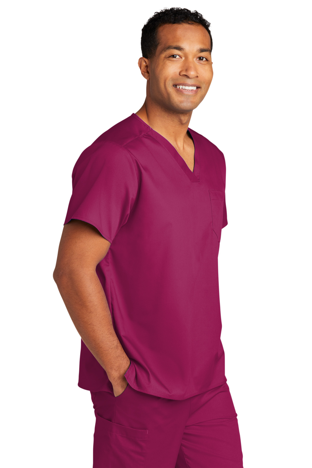 Wink Unisex WorkFlex Chest Pocket V-Neck Top WW3160