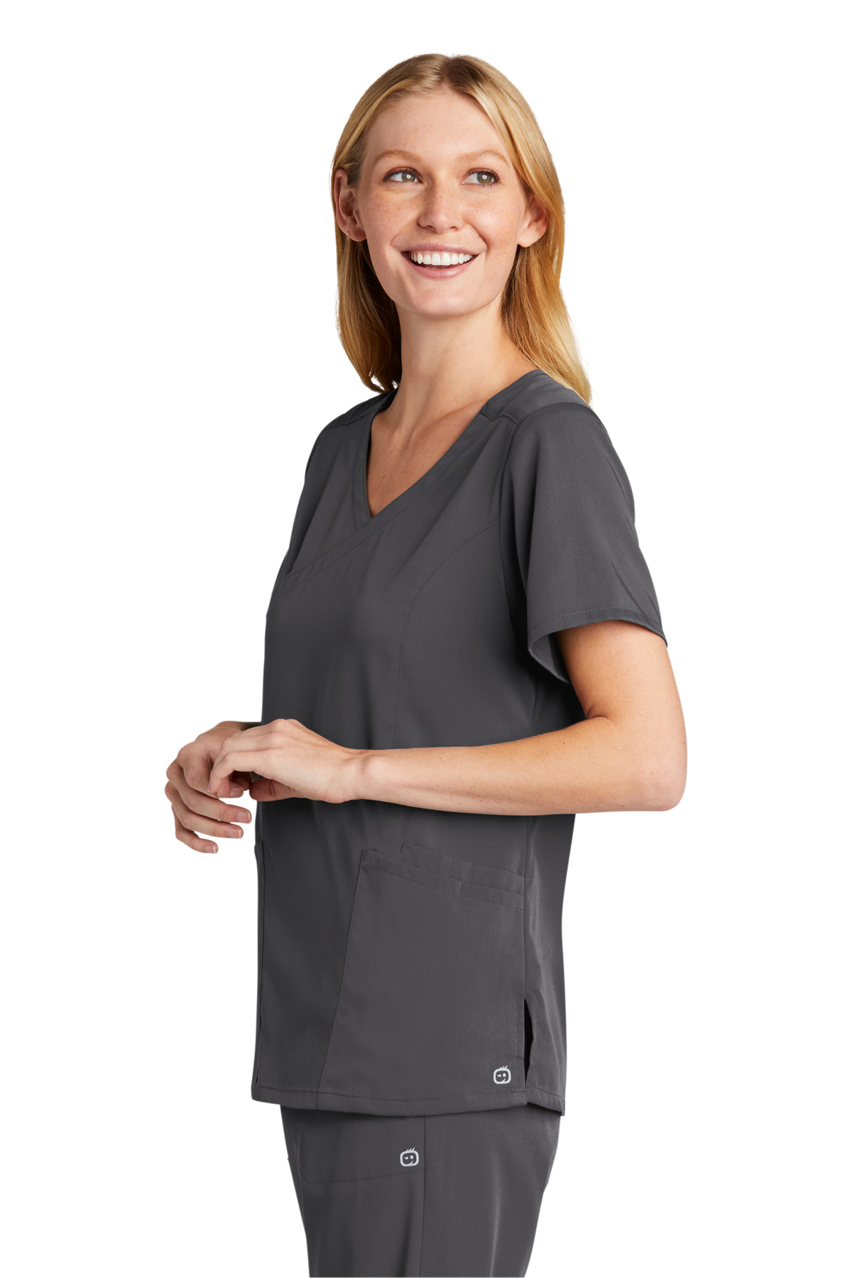 Wink Women's Premiere Flex Mock Wrap Top WW4268