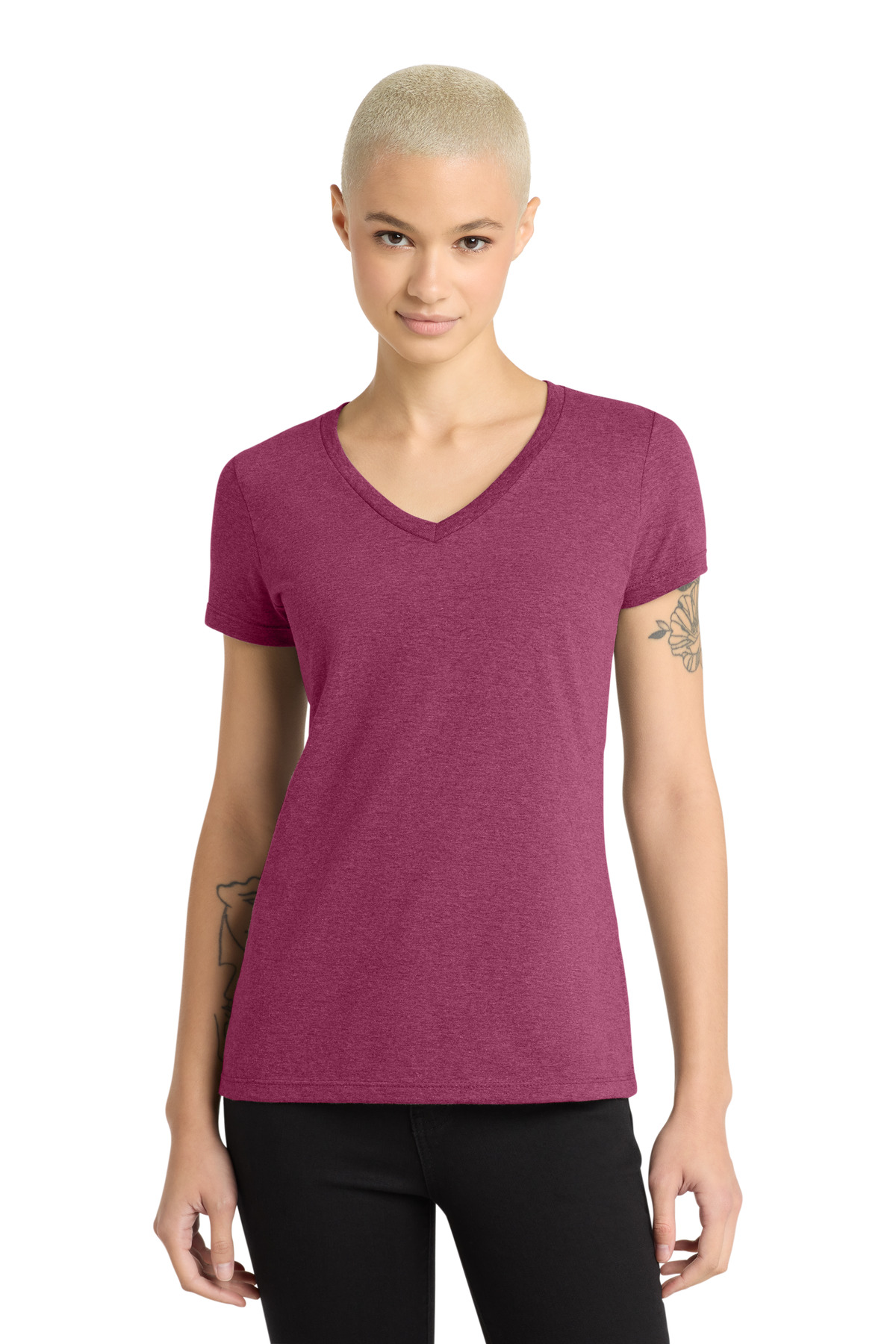 District DM1170L swatch in Heathered Loganberry