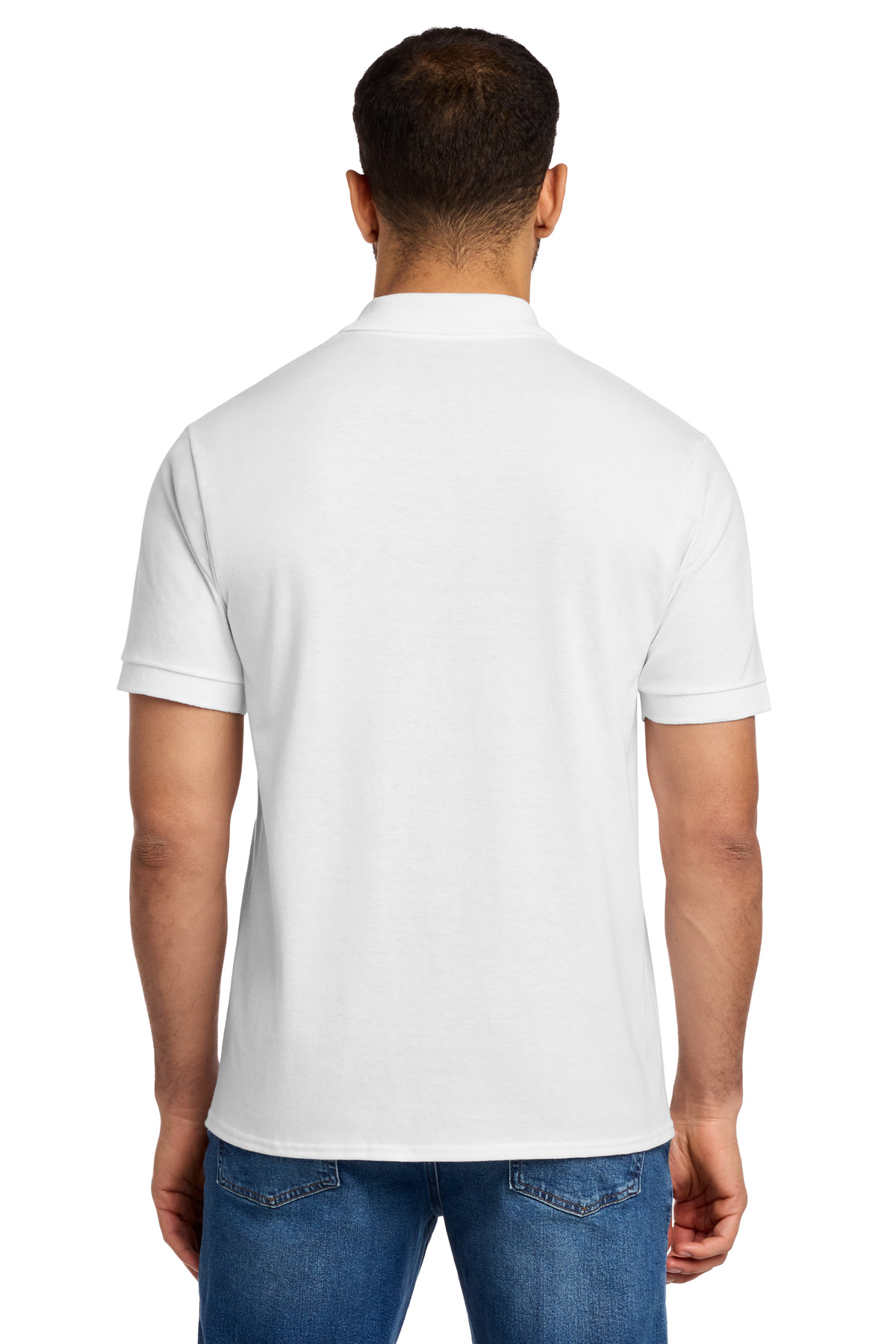 Port & Co Tall Core Blend Jersey Knit Polo. back view