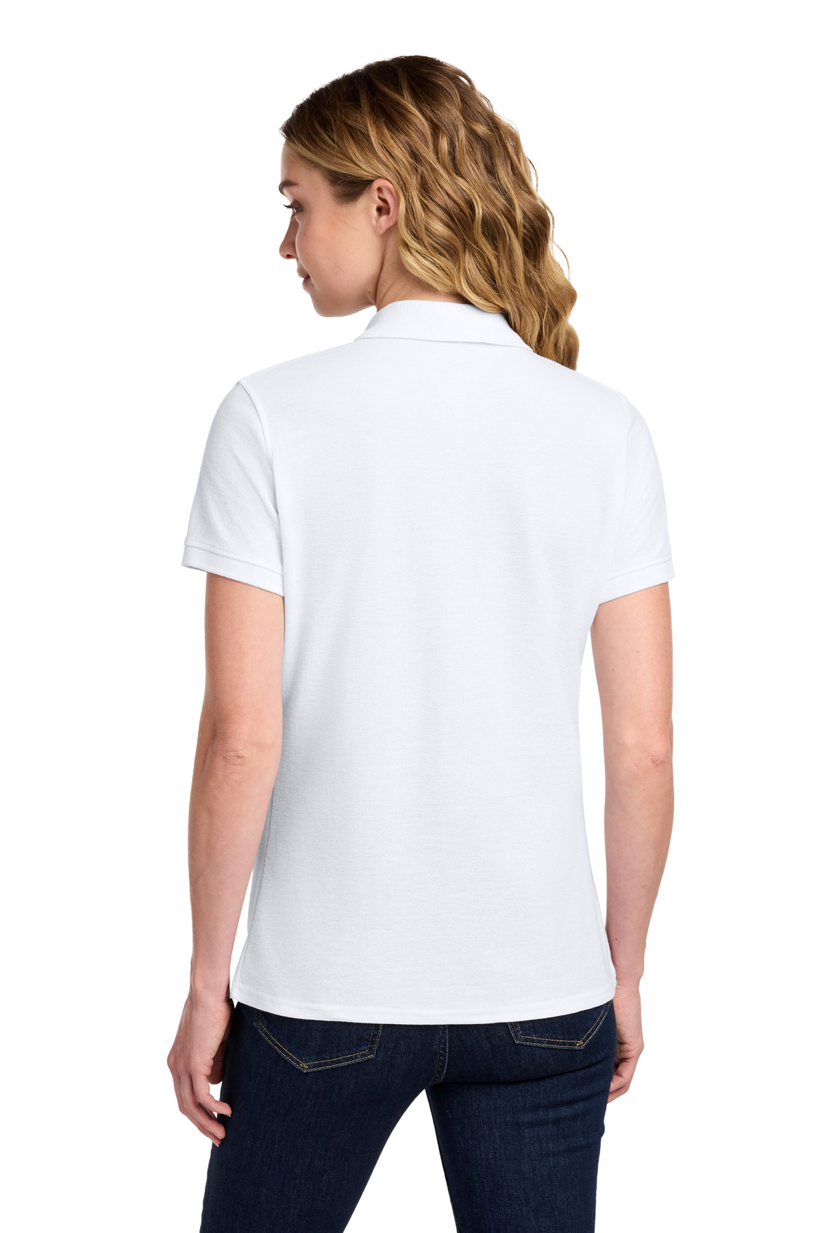 Port & Co Women's Core Blend Pique Polo. LKP155