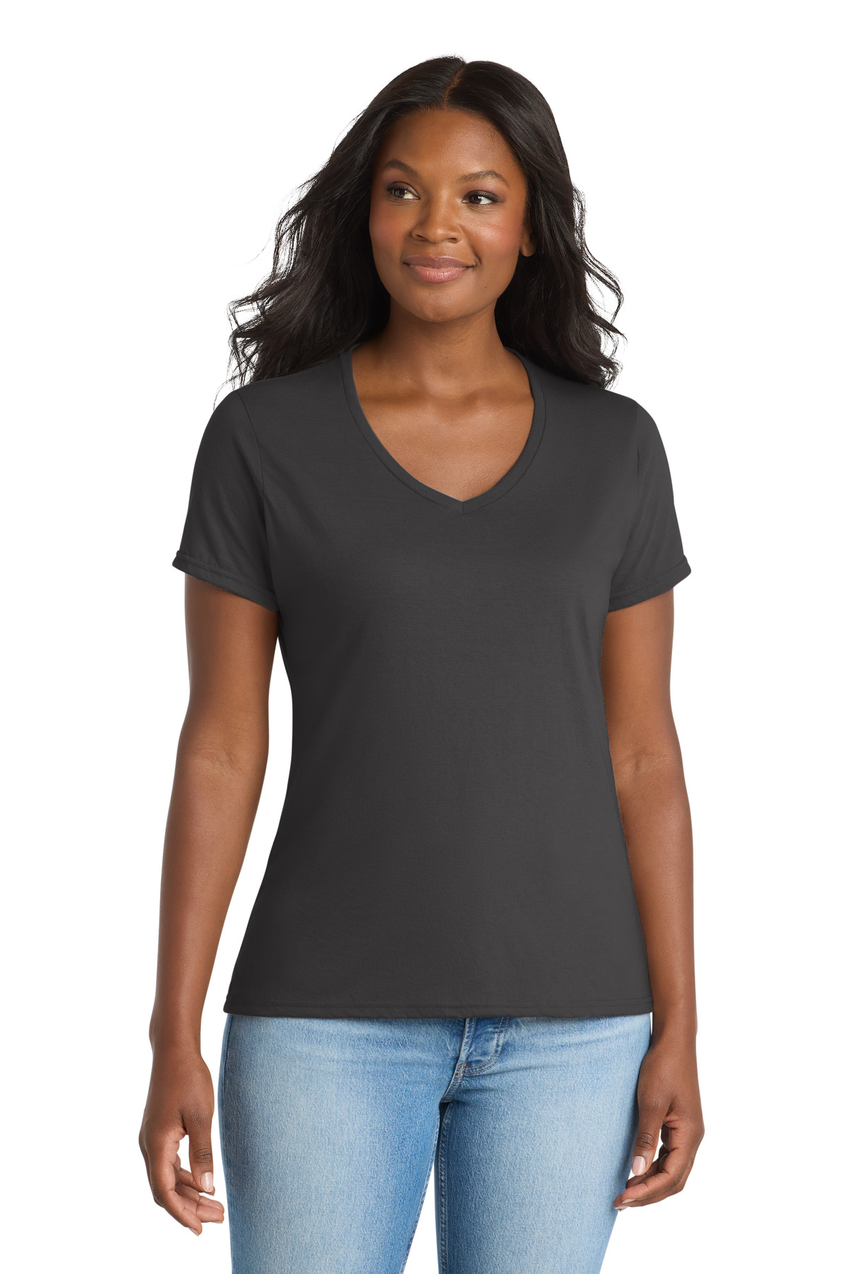 Port & Co Ôäó  Women's Performance Blend V-Neck Tee. LPC381V