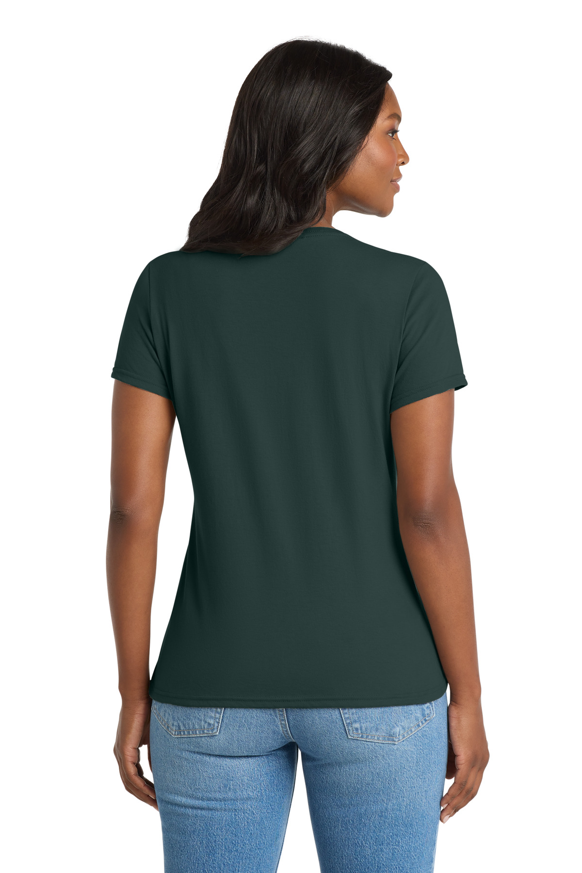 Port & Co Women's Performance Blend V-Neck Tee. LPC381V