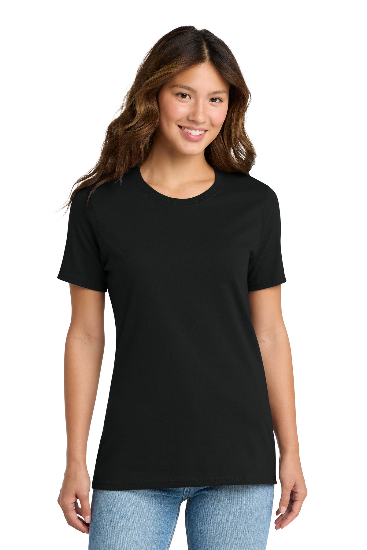 Port & Co ™ Women's Core Cotton Tee. LPC54 - Jet Black