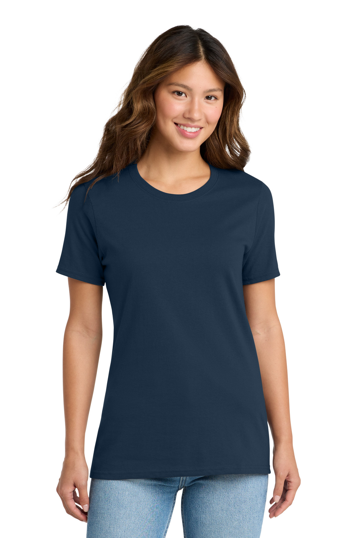 Port & Co ™ Women's Core Cotton Tee. LPC54 - Navy