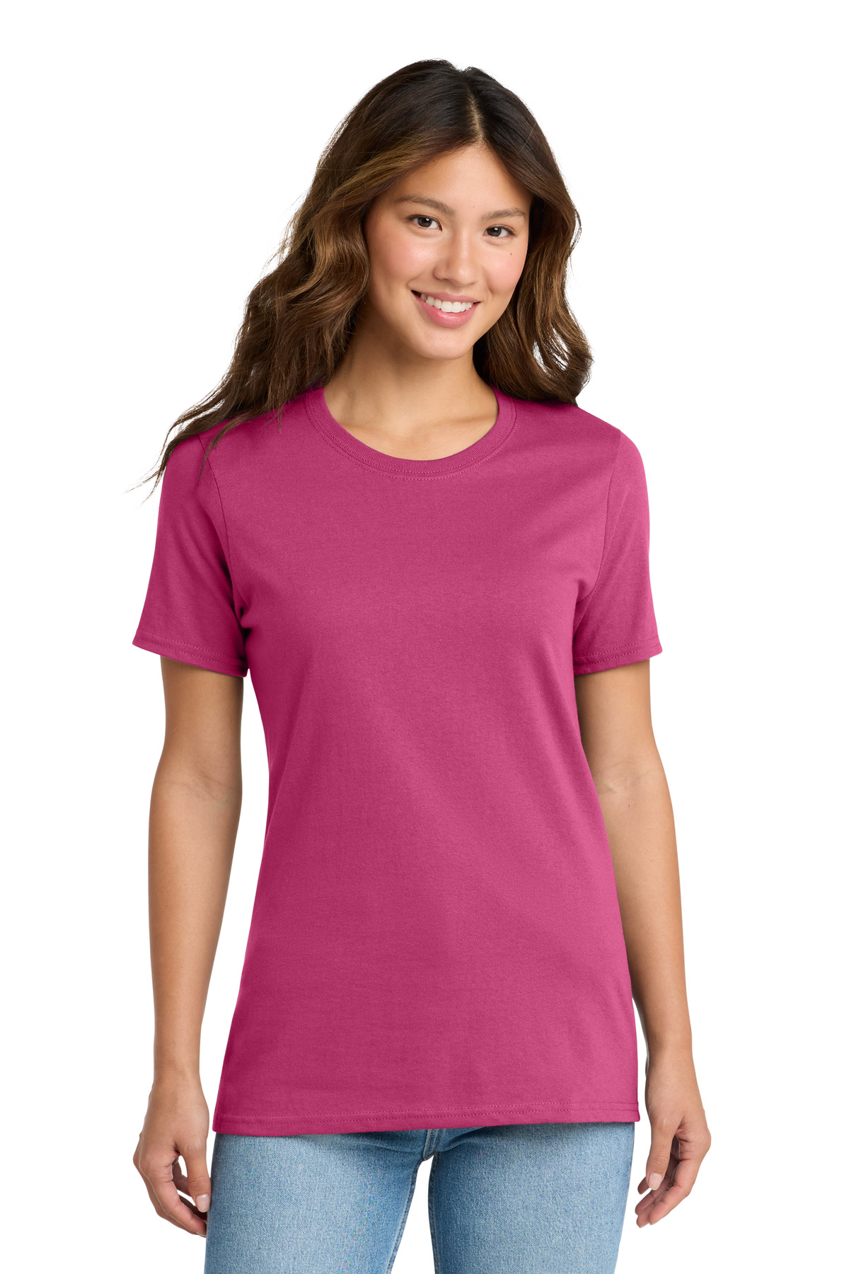 Port & Co ™ Women's Core Cotton Tee. LPC54 - Sangria