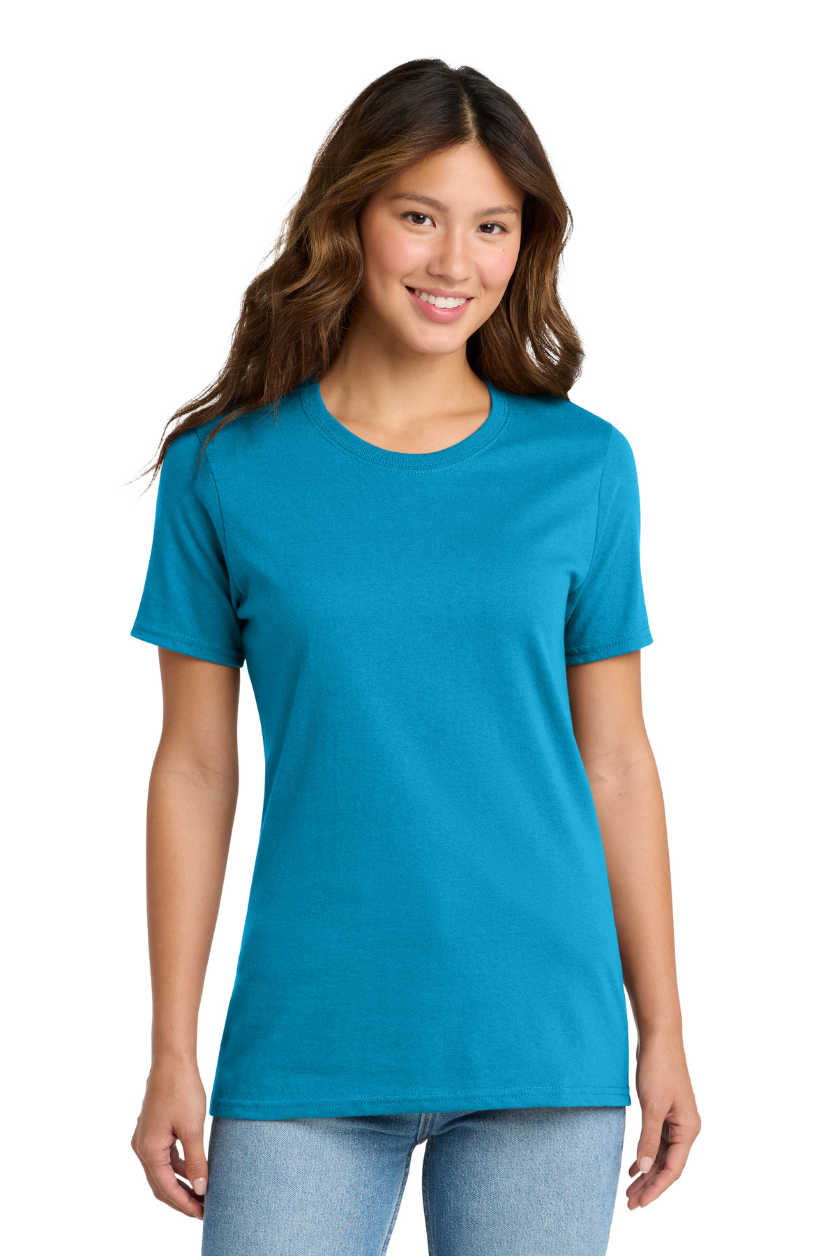 Port & Co ™ Women's Core Cotton Tee. LPC54 - Sapphire