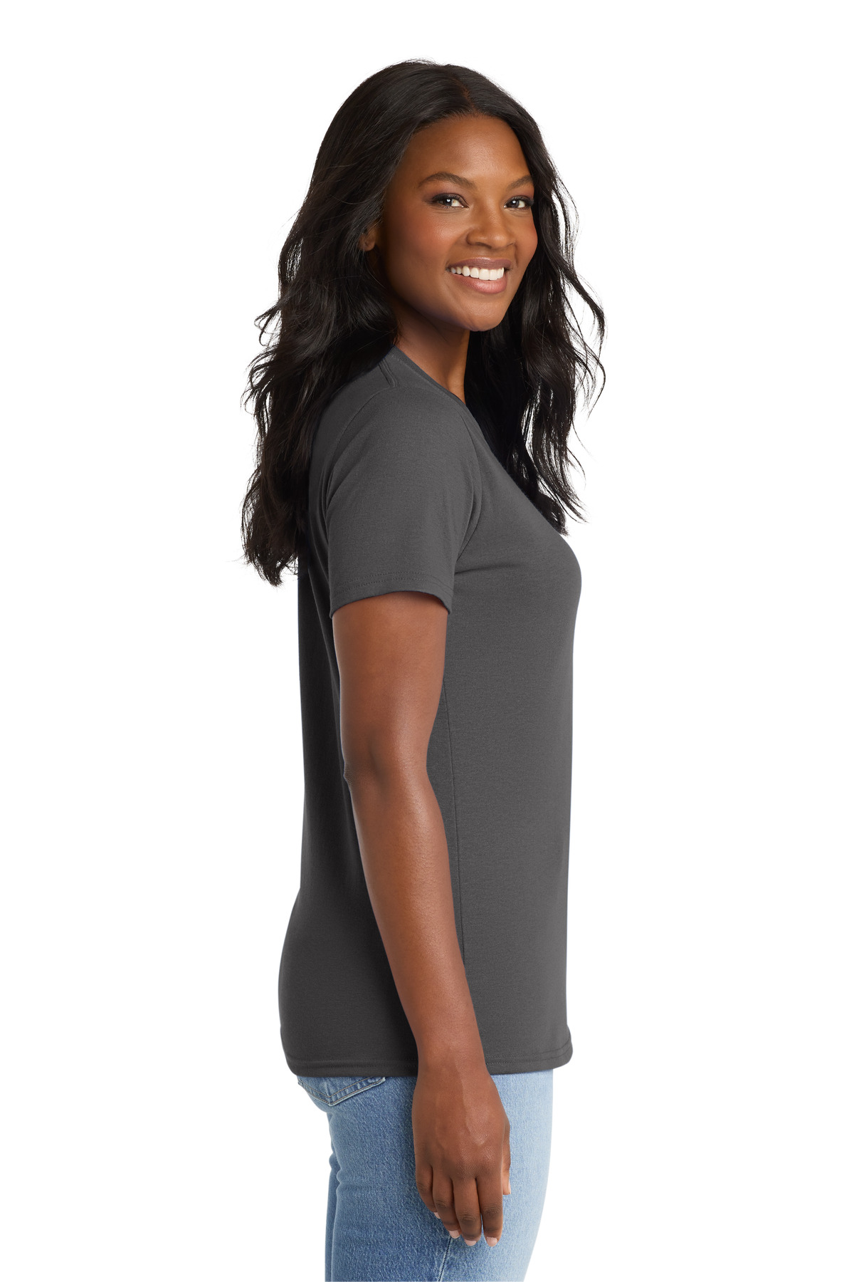 Port & Co Women's Core Blend Tee. LPC55