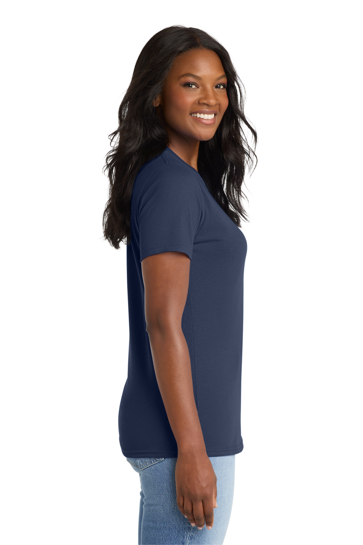Port & Co Women's Core Blend Tee. LPC55