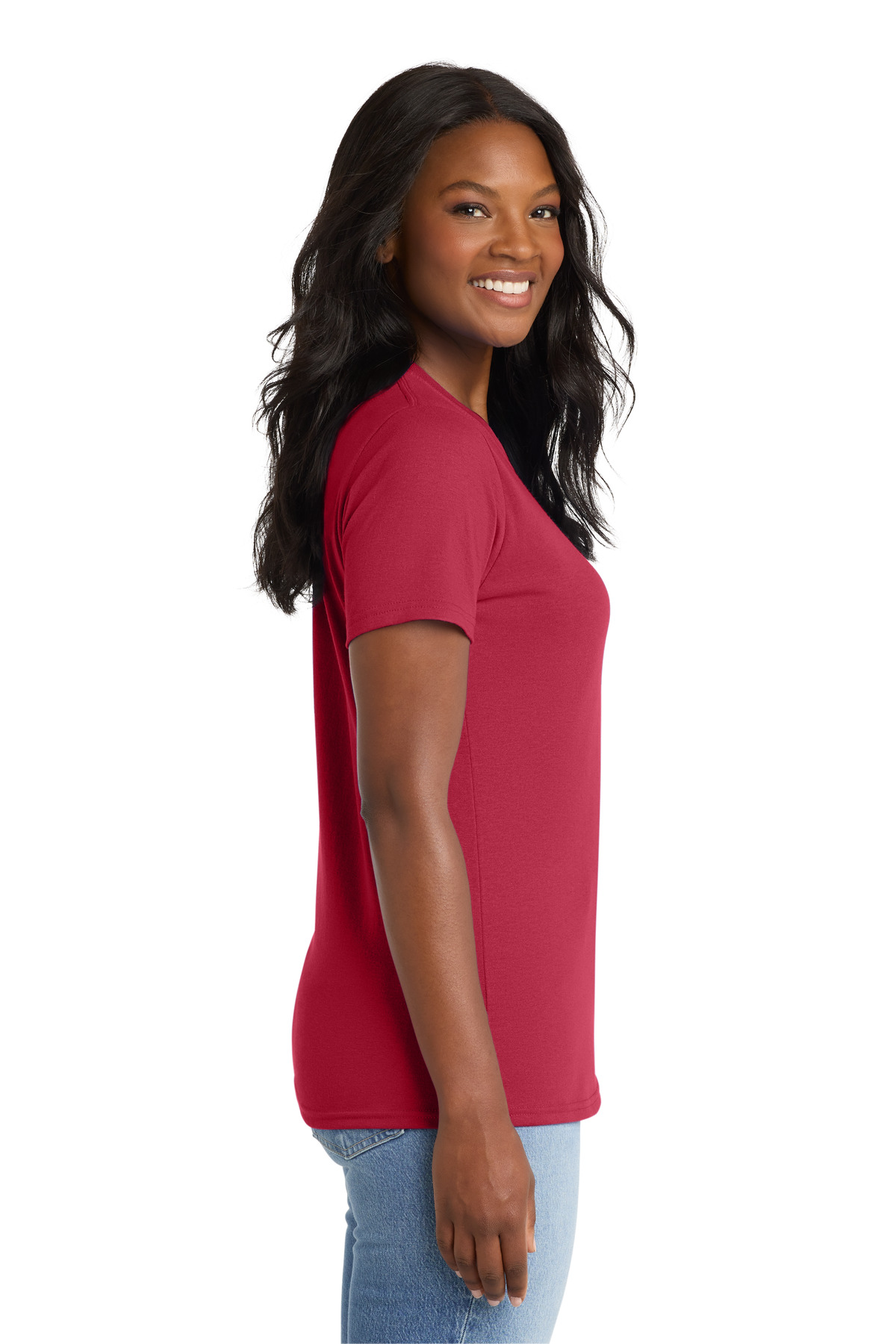 Port & Co Women's Core Blend Tee. LPC55