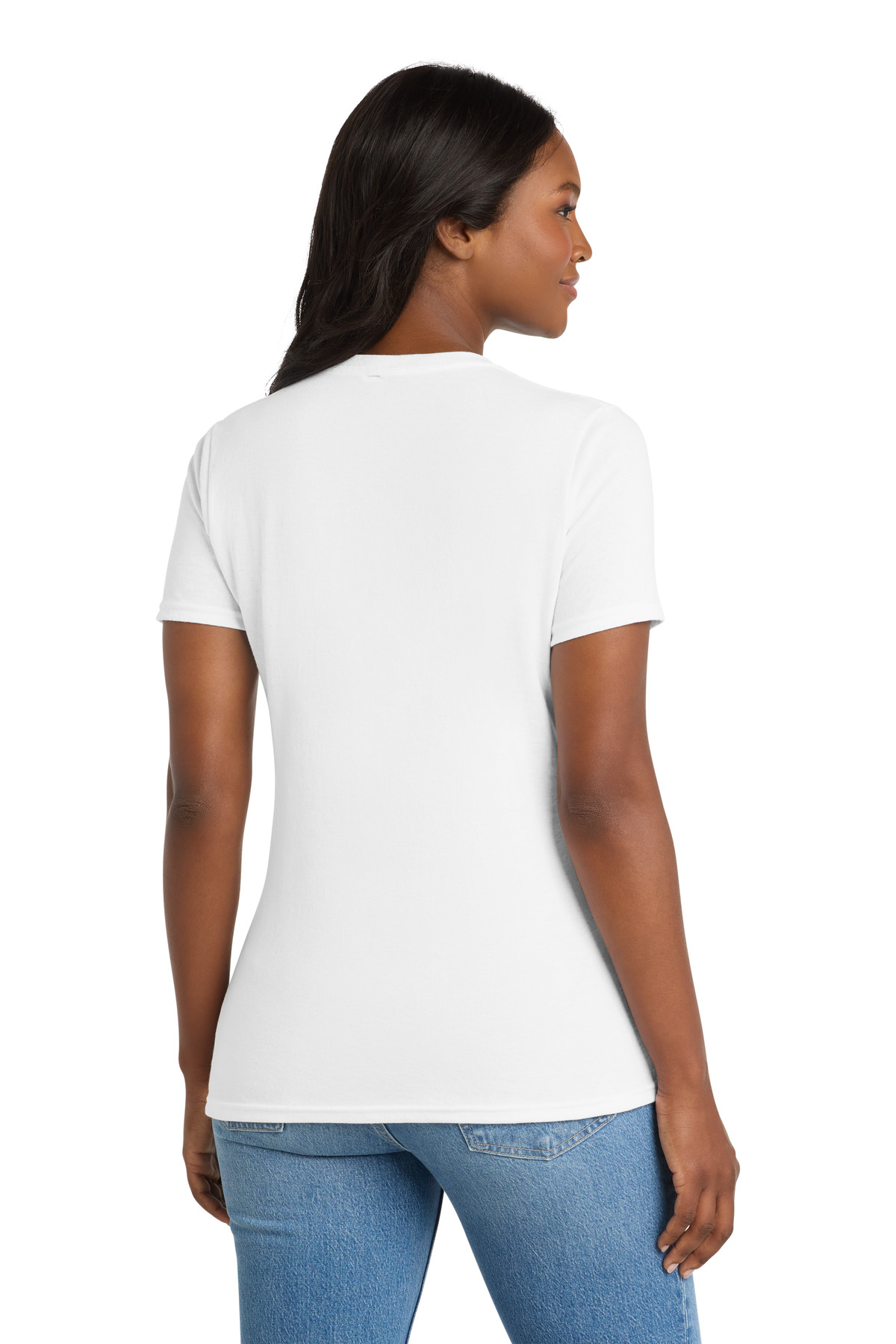Port & Co Women's Core Blend Tee. LPC55
