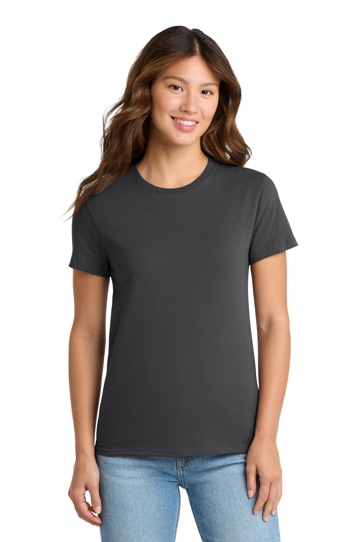 Port & Co ™ Women's Essential Tee. LPC61 - Charcoal