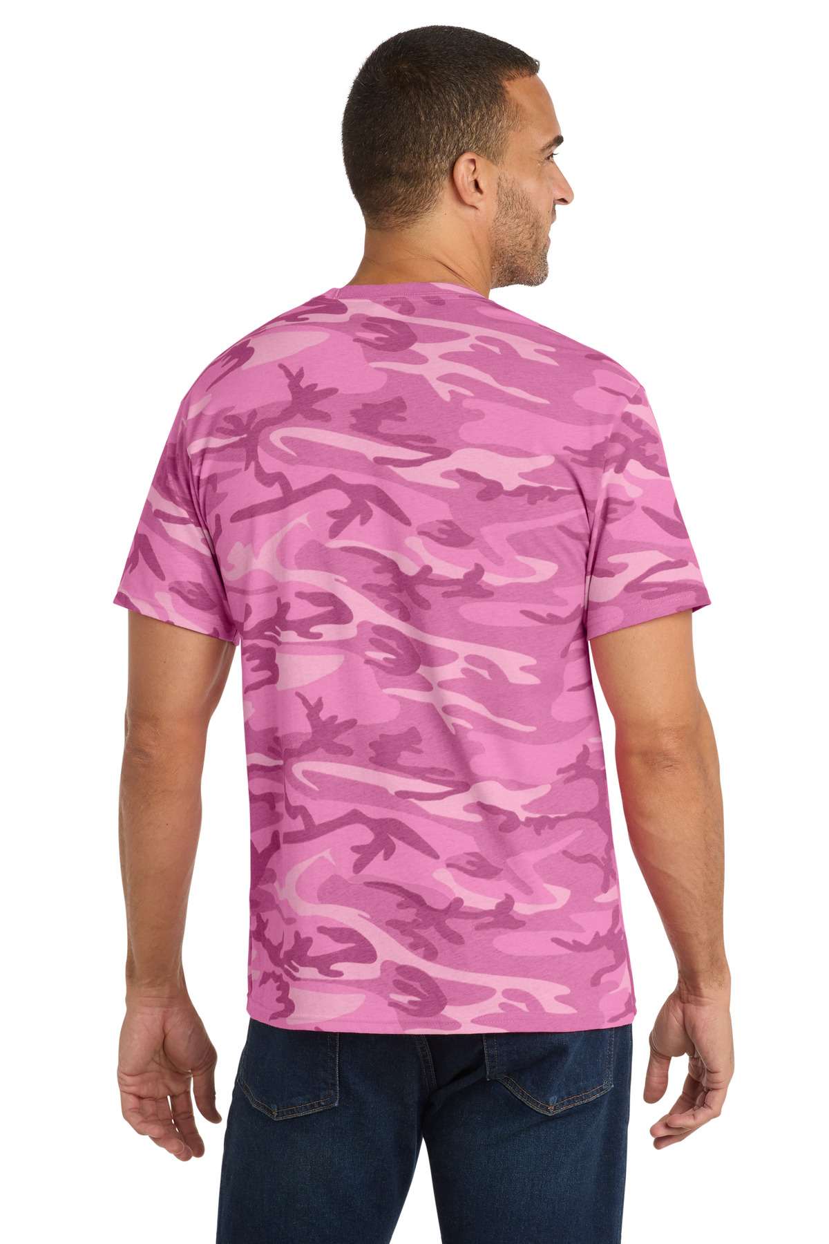 Port & Co Core Cotton Camo Tee. PC54C