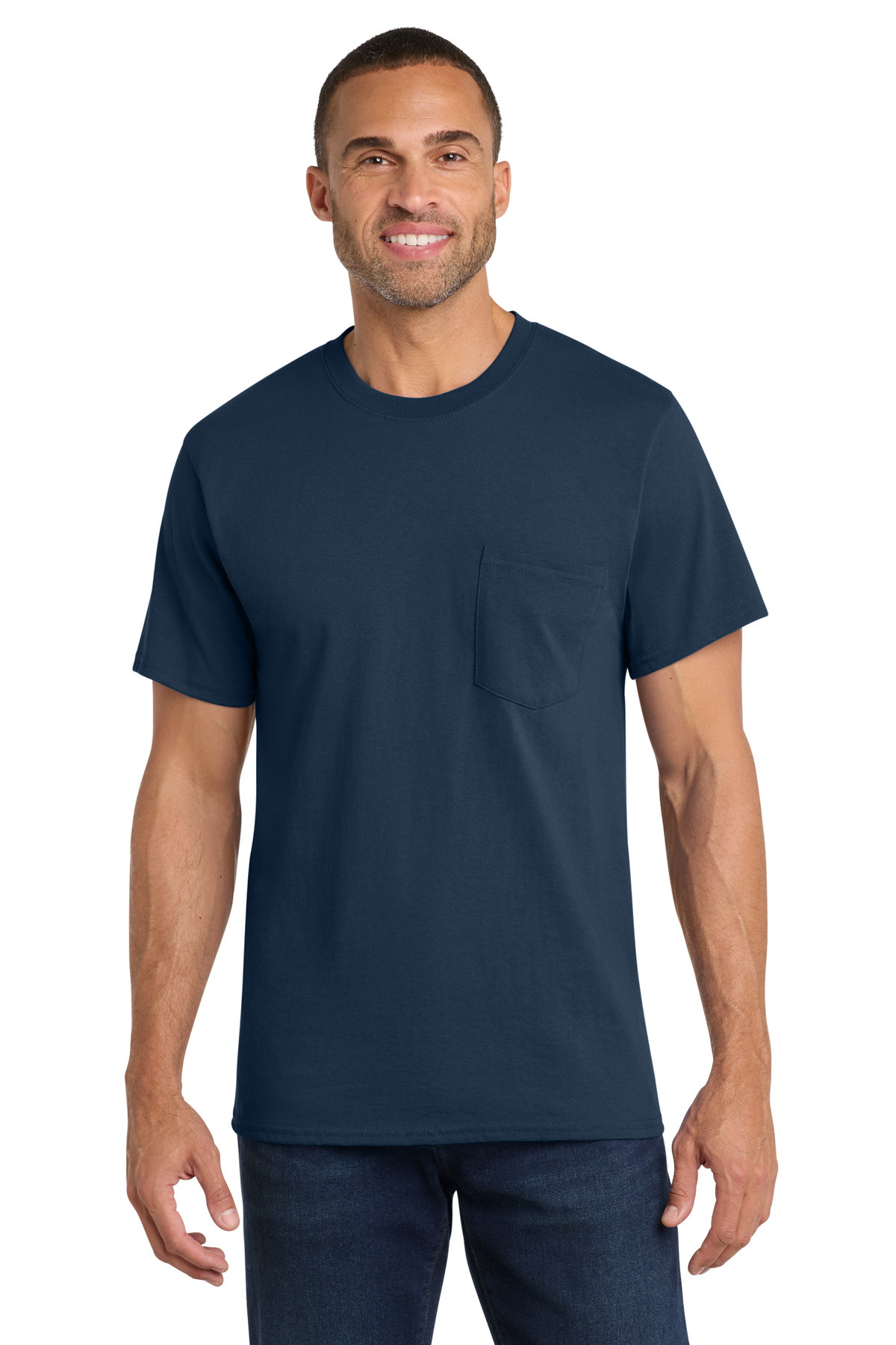 Port & Co PC54P swatch in Navy