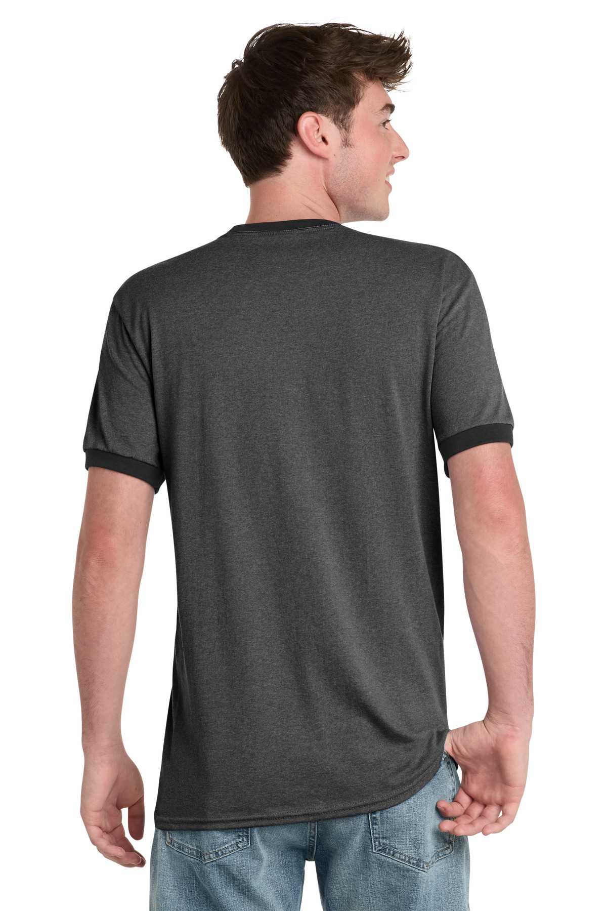 Port & Co Core Cotton Ringer Tee. PC54R